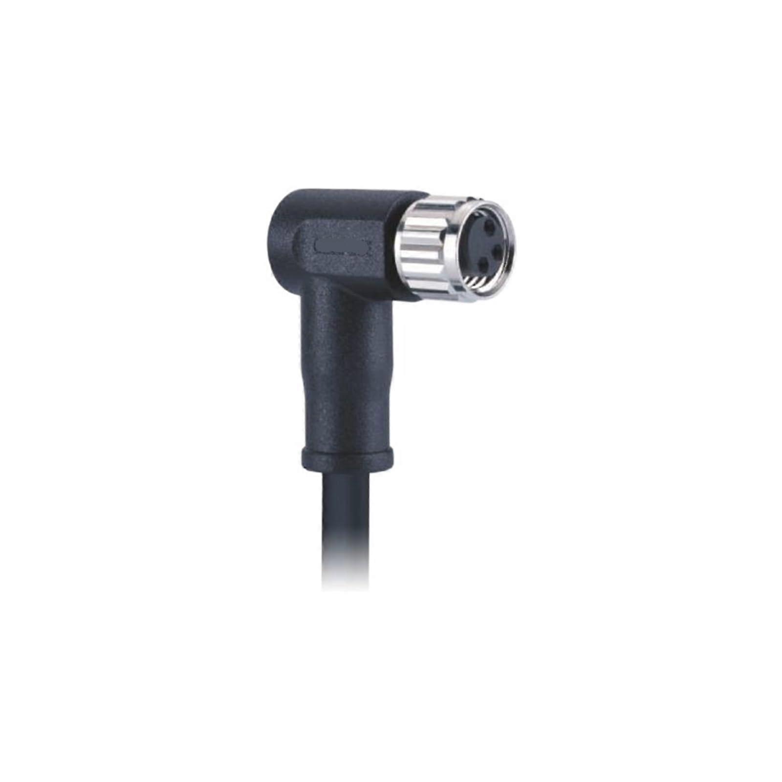 M8 Connector 3 Pin A-Coded Right Angle Female to Female Cable 360° Shielded for Sensors
