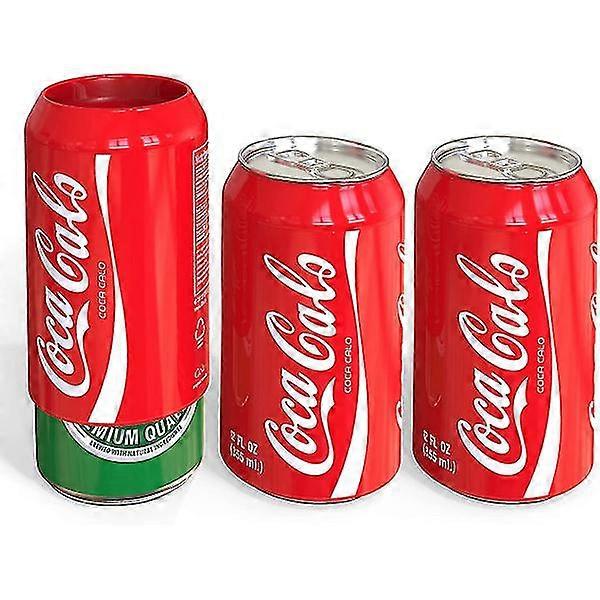 Silicone Can Covers (3-Pack) - Hide Your Beer by Camouflaging It as a Soda Can (Red) - Novelty item
