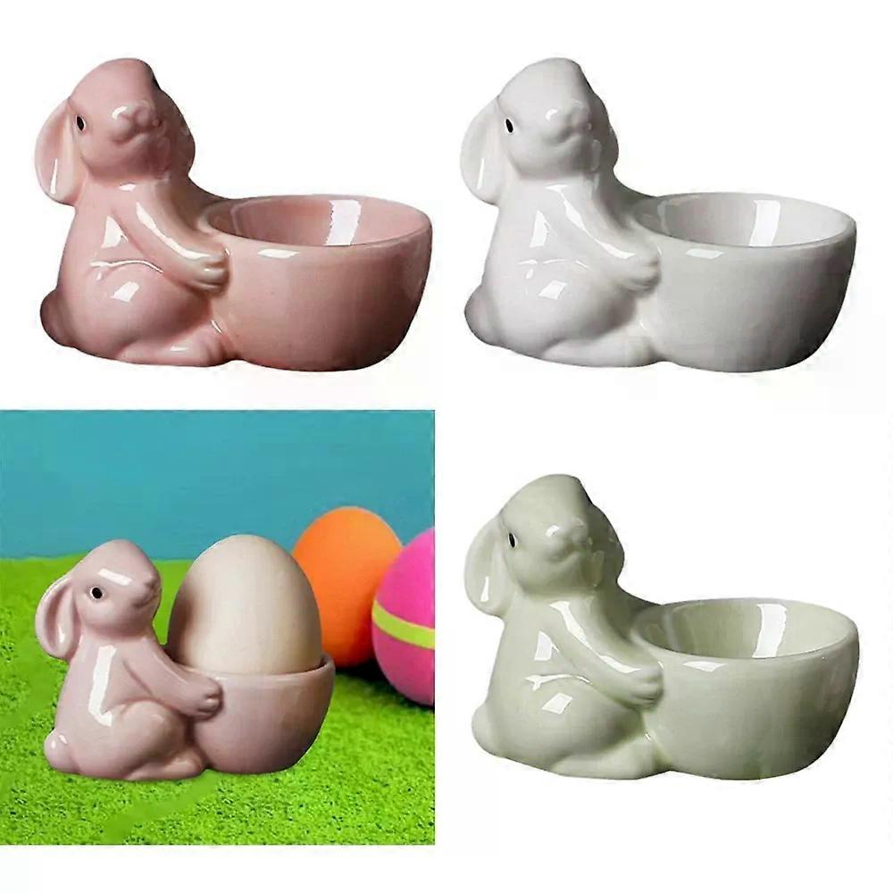 Ceramic Egg Cup Dinner Kitchen Utensils Bunny Egg Stand for Dinner Breakfast