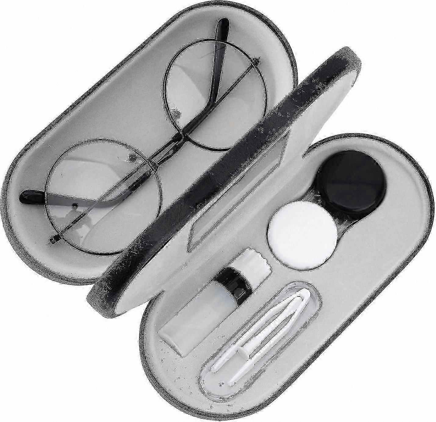 Durable Portable Case for Eyeglasses and Contact Lenses with Scratch-Resistant Design