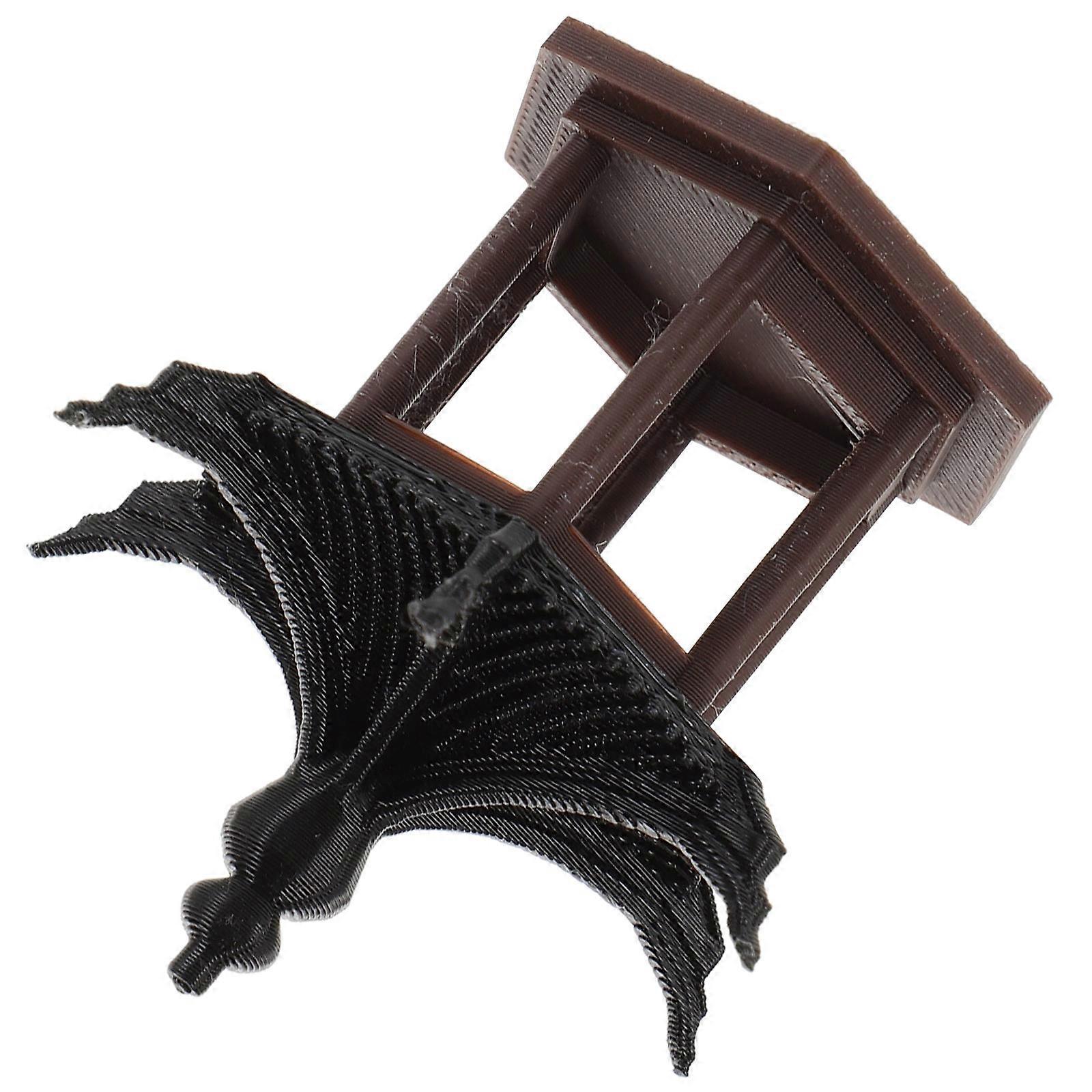 Miniature Ancient Style Garden Pavilion Figurine for Desktop Decoration, Realistic Sand Table Display, Elegant Architectural Ornament for Living