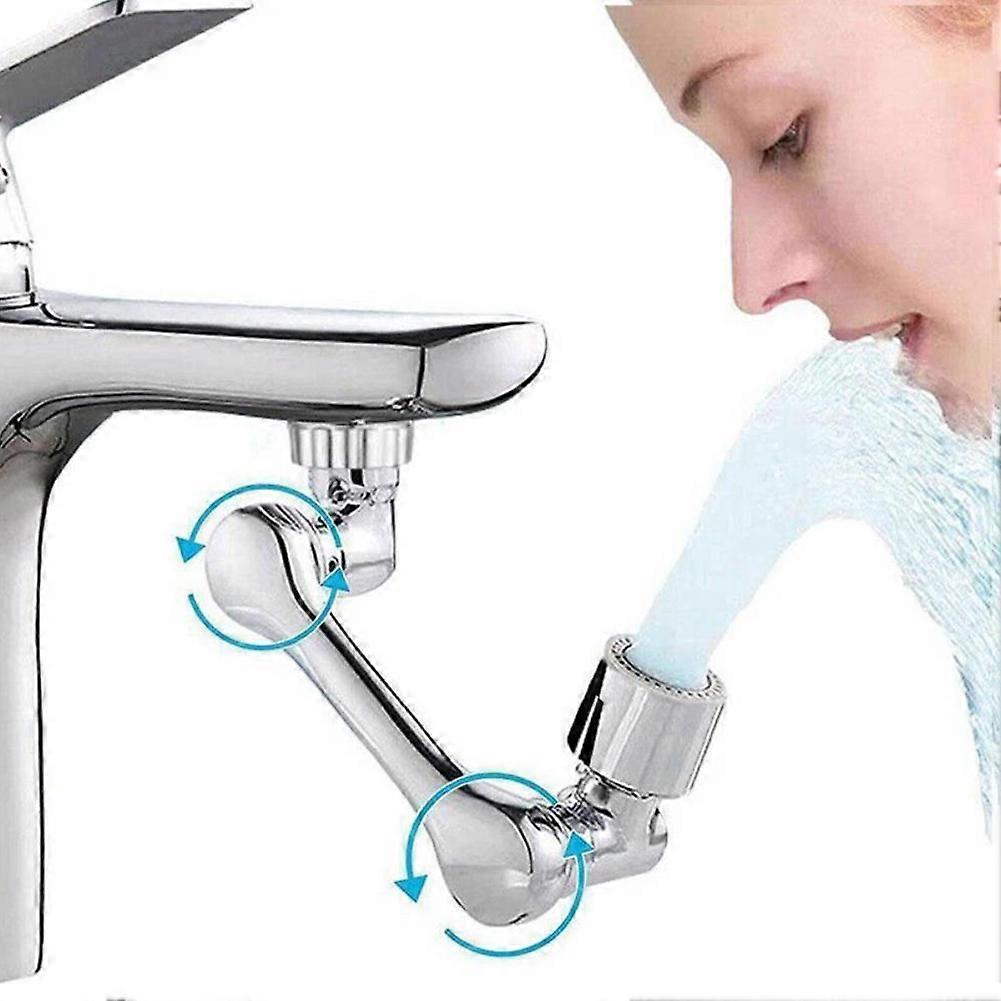 1080 Degree Swivel Extension Faucet Aerator Rotate Robotic Arm Tap Extender Universal Faucet Extender 2 Modes