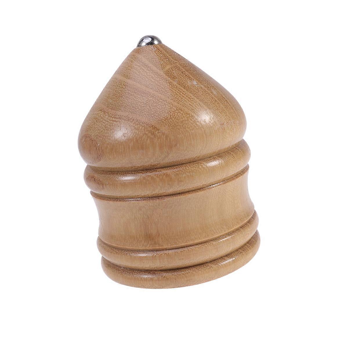 Brown Wooden Gyroscopic Toy For Kids And Elderly 8cm Vintage Style Enhances Physics Skills Improvement 1Pack