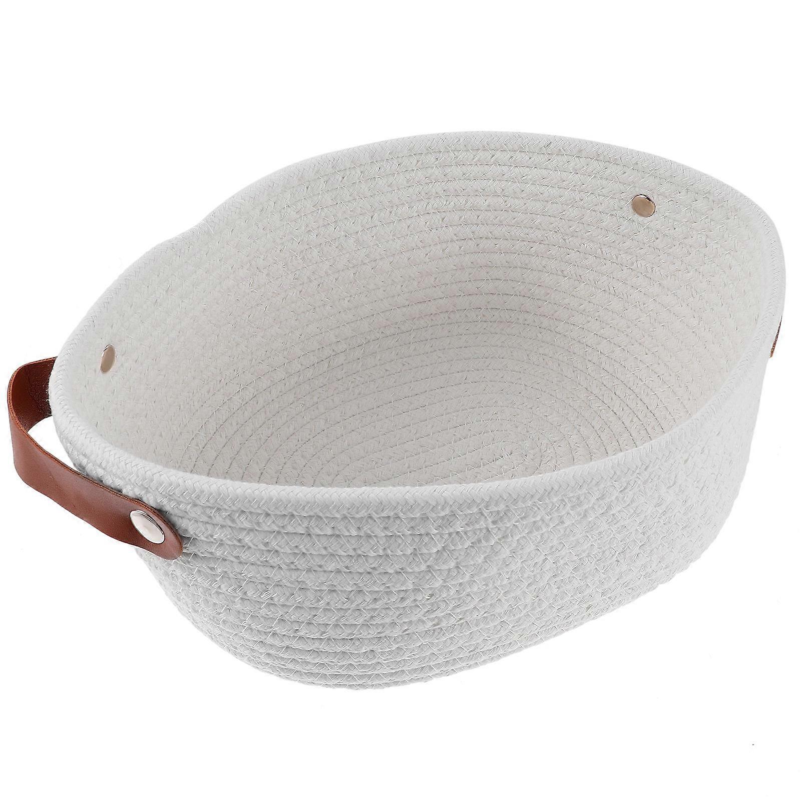 Multifunctional Decorative Basket For Pet Owners Crafted From Cotton Rope In Simple Style 1Set