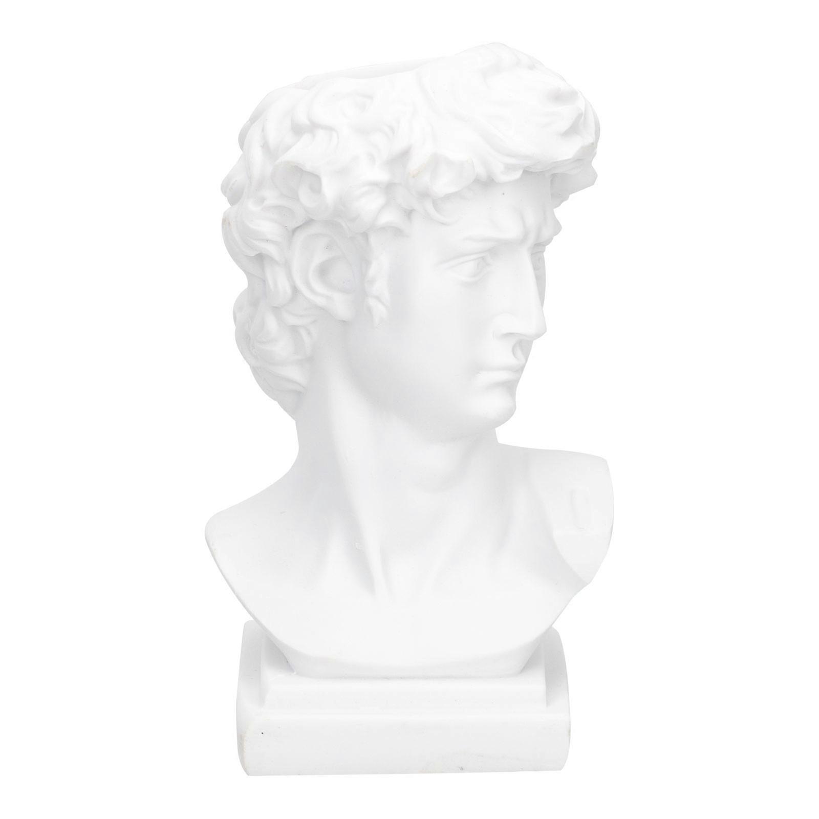 White Gypsum Pen Holder for Storage Use Perfect for Desk or Table Decor 1 Piece