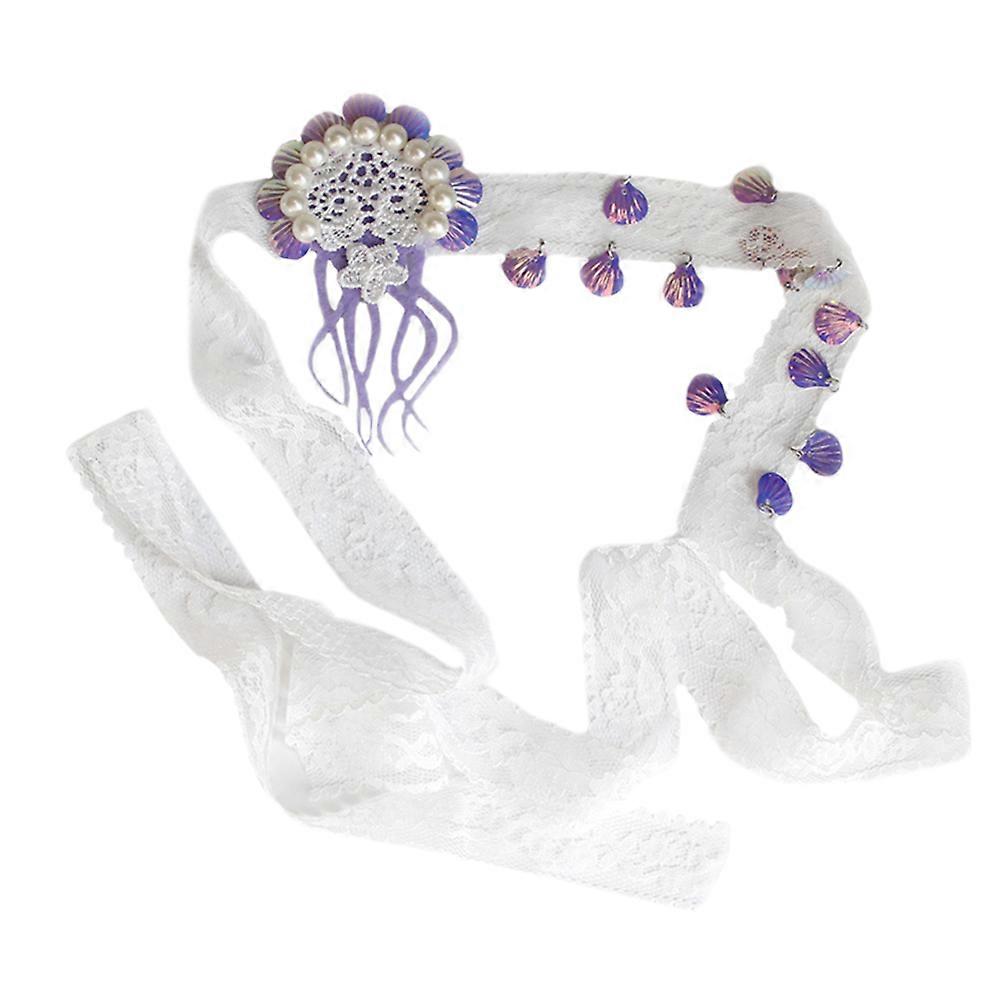 Chic Bohemia Sequined Headband with Lace and Artificial Pearls for Weddings, Parties, Daily Wear – Comfortable Design
