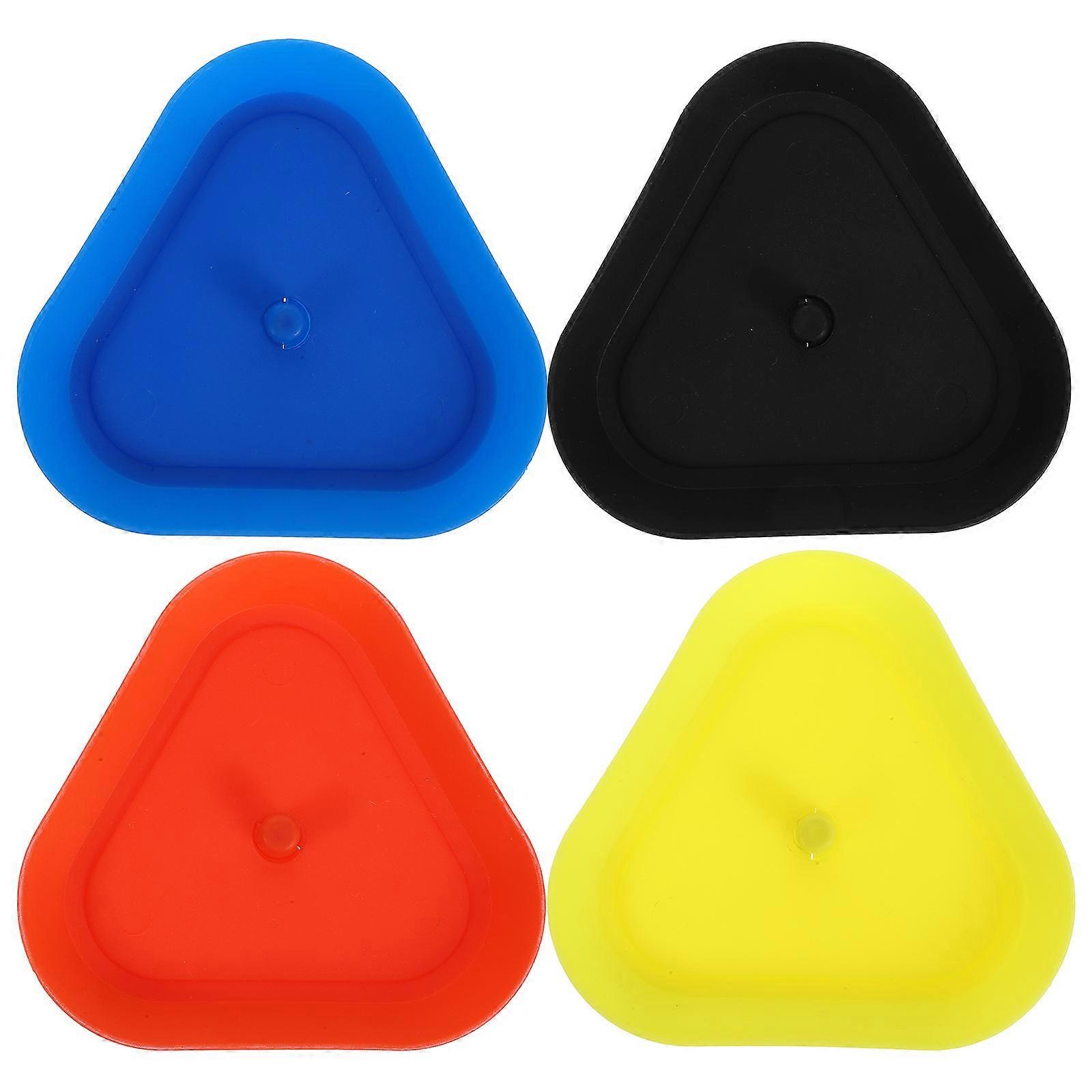 4pcs Triangle Shaped Hands Free Playing Card Holders Stand