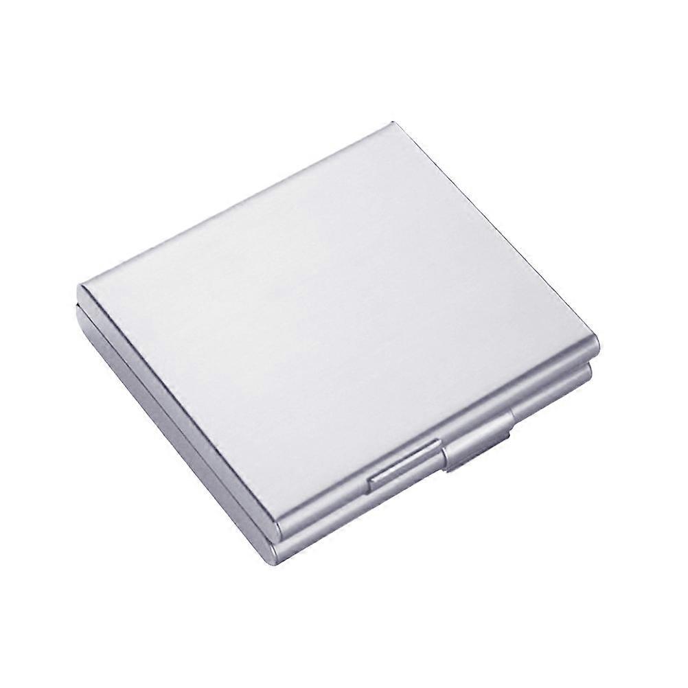 Aluminum Alloy Cigarette Case Portable Storage Solution For Daily Use 20Pcs Protect Against Crushing Silver