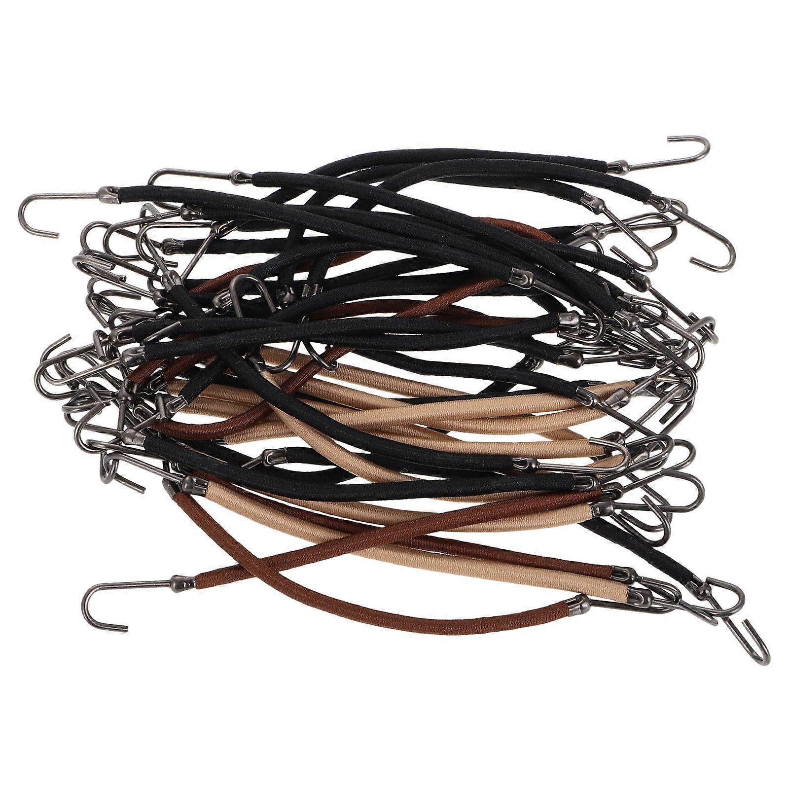 24PCS Elastic Hook Hair Ties for Women Stylish Ponytail Holders with Double Hook Design for Secure & Comfortable Styling