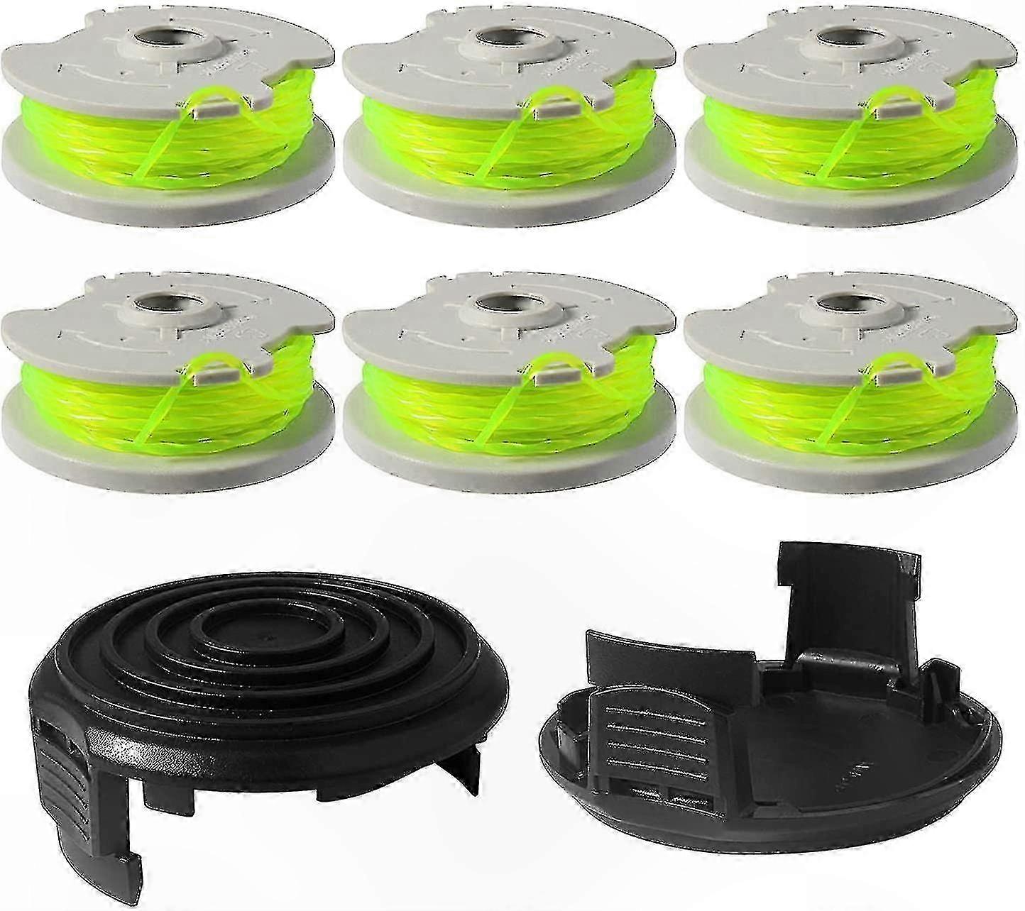 Replacement Spool for Electric Trimmer 0.080" x 20ft Auto-Feed with Cap for Garden Tools WA0014 WA0037 Compatibility