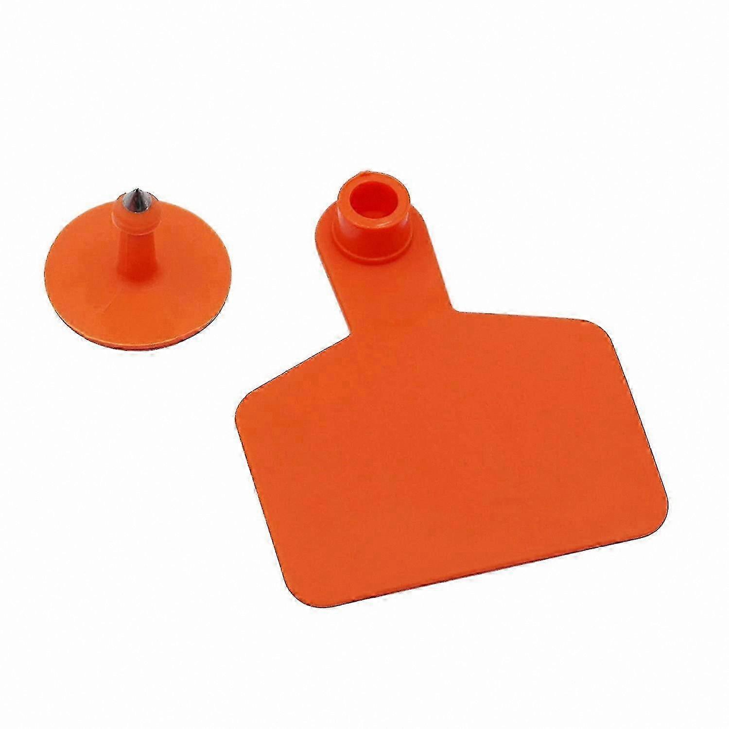 Livestock Identification Tags - 100 Pack of Blank TPU Cattle Ear Tags for Precision Tracking