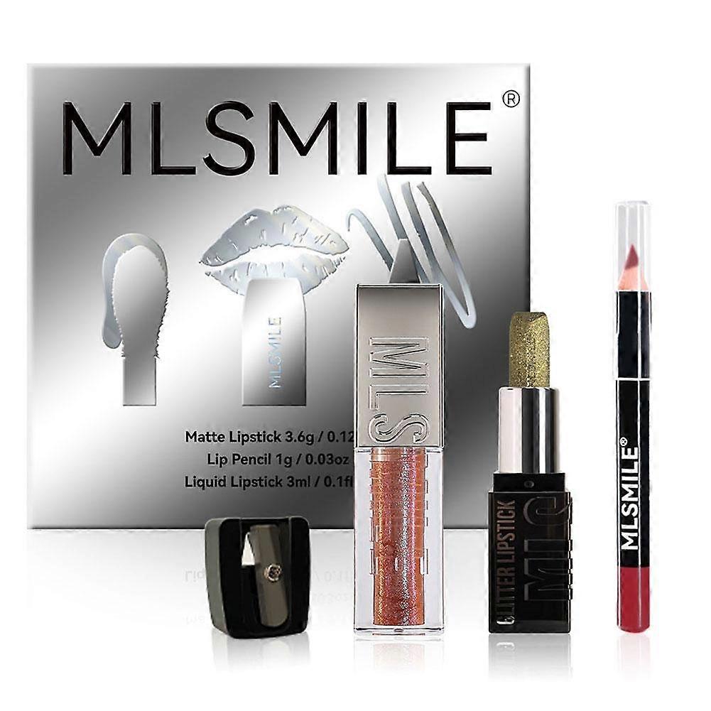 Long Lasting Lipstick Set 6 Colors Moisturizing Non-Fading Lip Gloss Kit For All Day Wear