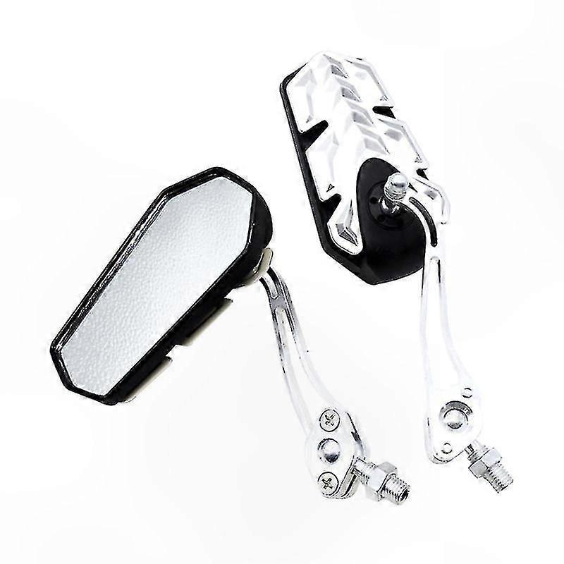 Pair of Adjustable Handlebar Mirrors with Reverse Functionality