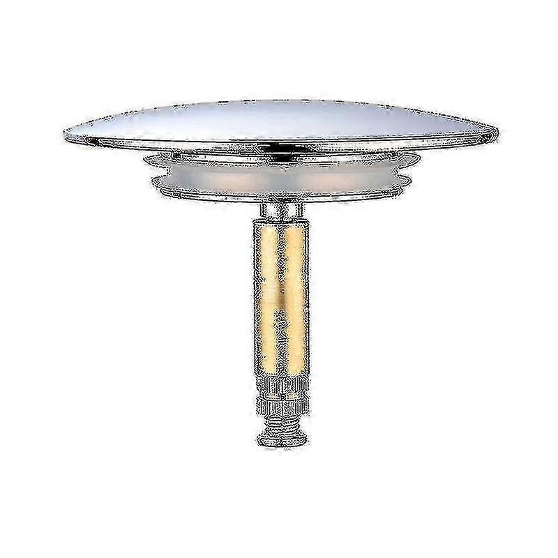 70mm Universal Bath Stopper with Double Seal Height Adjustment Hardened Brass Chrome Finish Rust-Proof Sink Valve Edition 0923