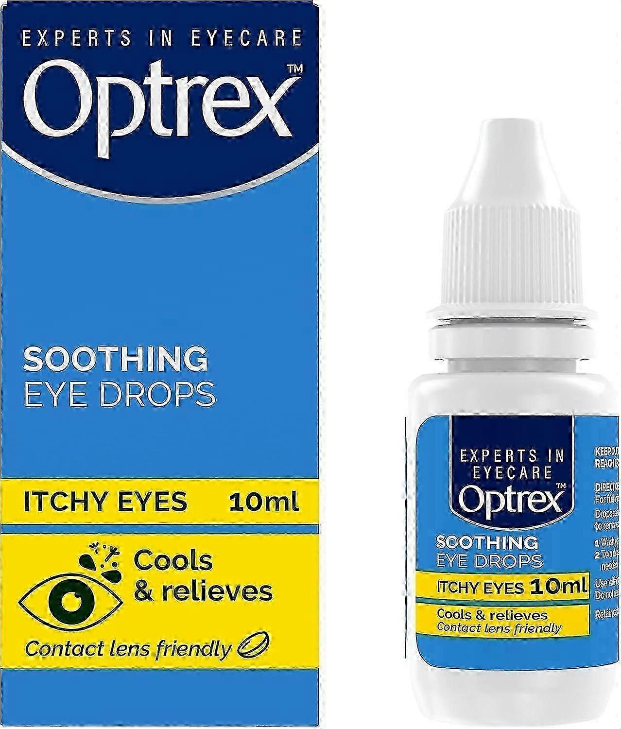 1x Optrex kløende øyedråper lindrer irritasjon 10ml