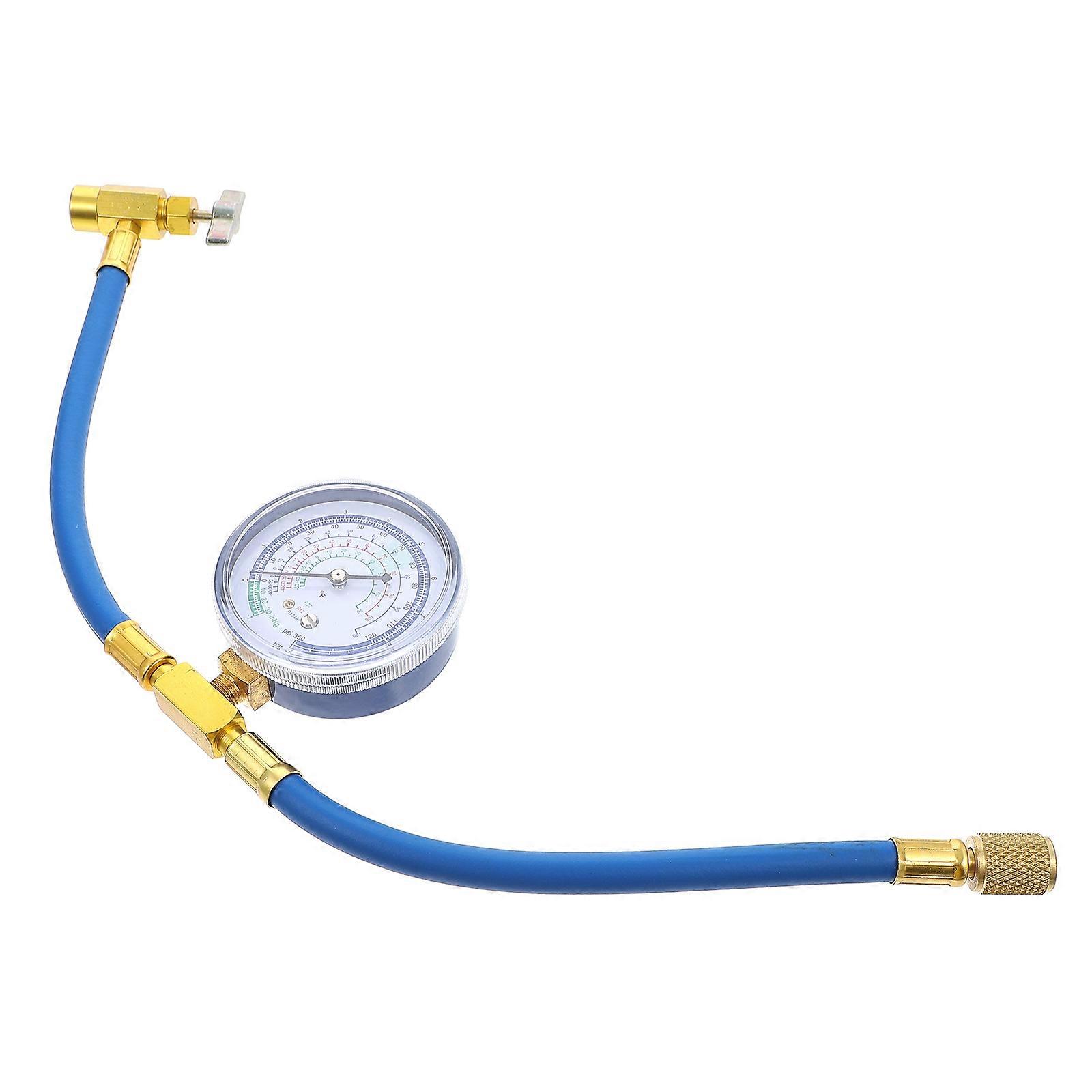 R134A Refrigerant Charging Hose with Gauge for Car 1Pc Practical Vehicle Supply 1/4SAE