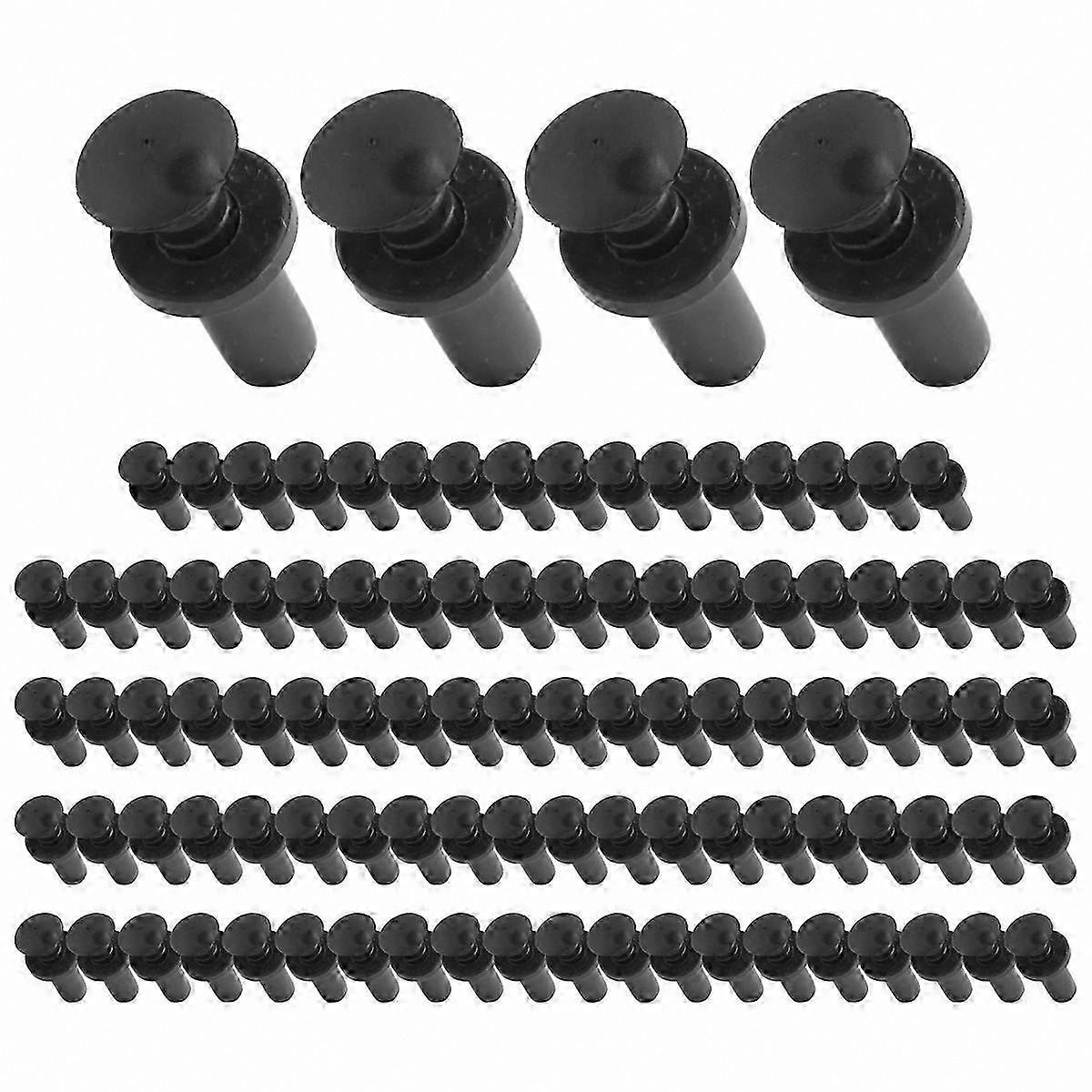 100-Pack Multi-Function Rivets, 6mm Diameter for Various Applications