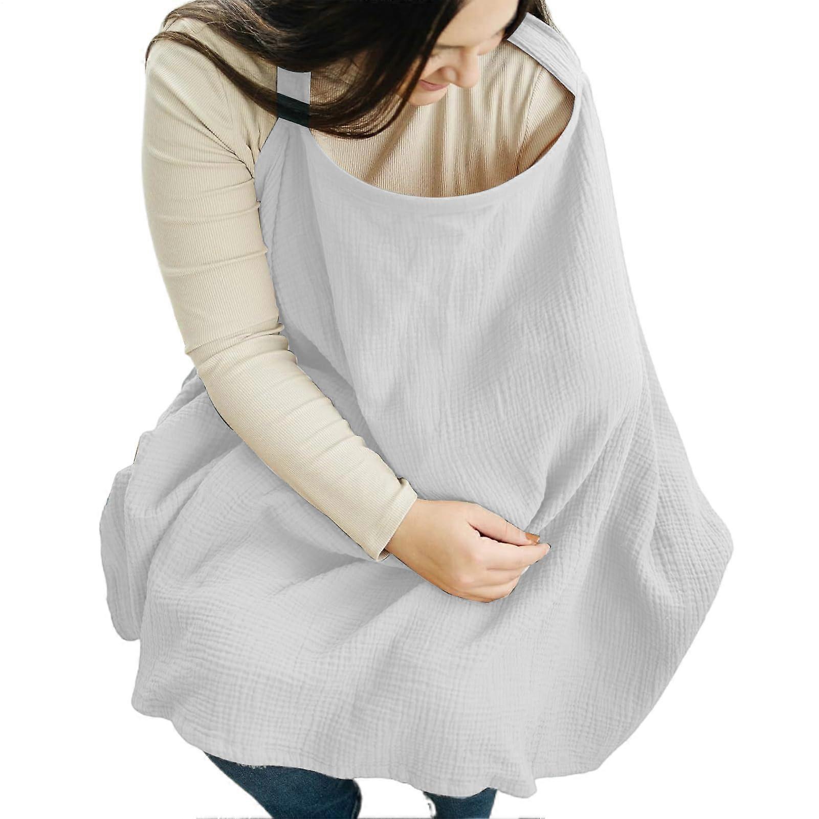 Nursing Cover Breathable Cotton 95x71cm Privacy Shield For Discreet Breastfeeding And Pumping
