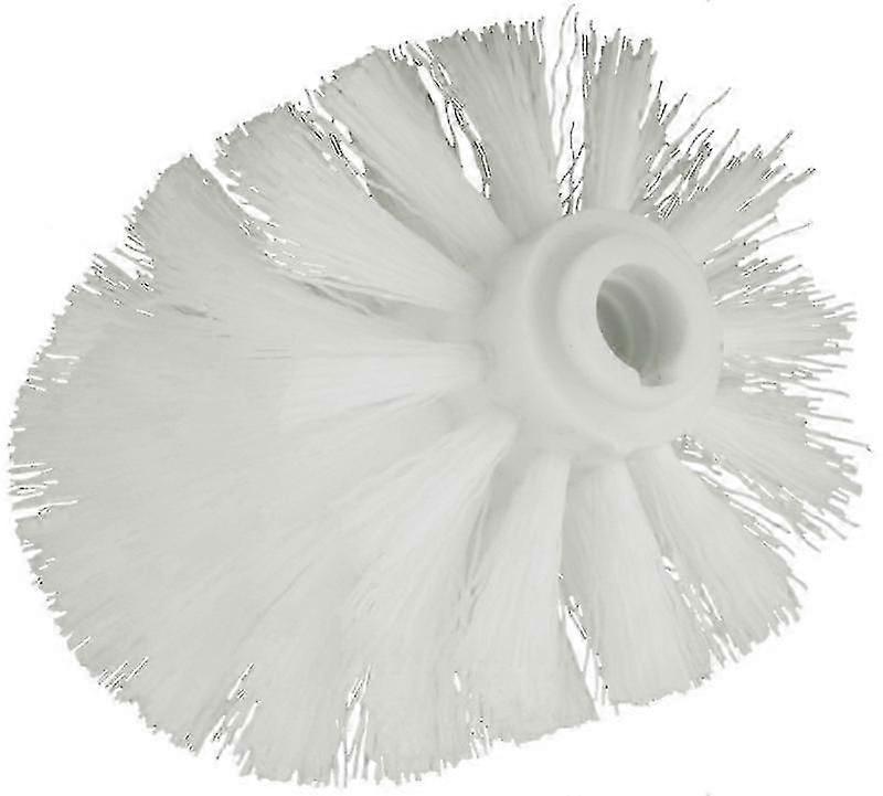 9-Piece White Replacement Toilet Brush Head Set, 12mm Thread, 8cm Long