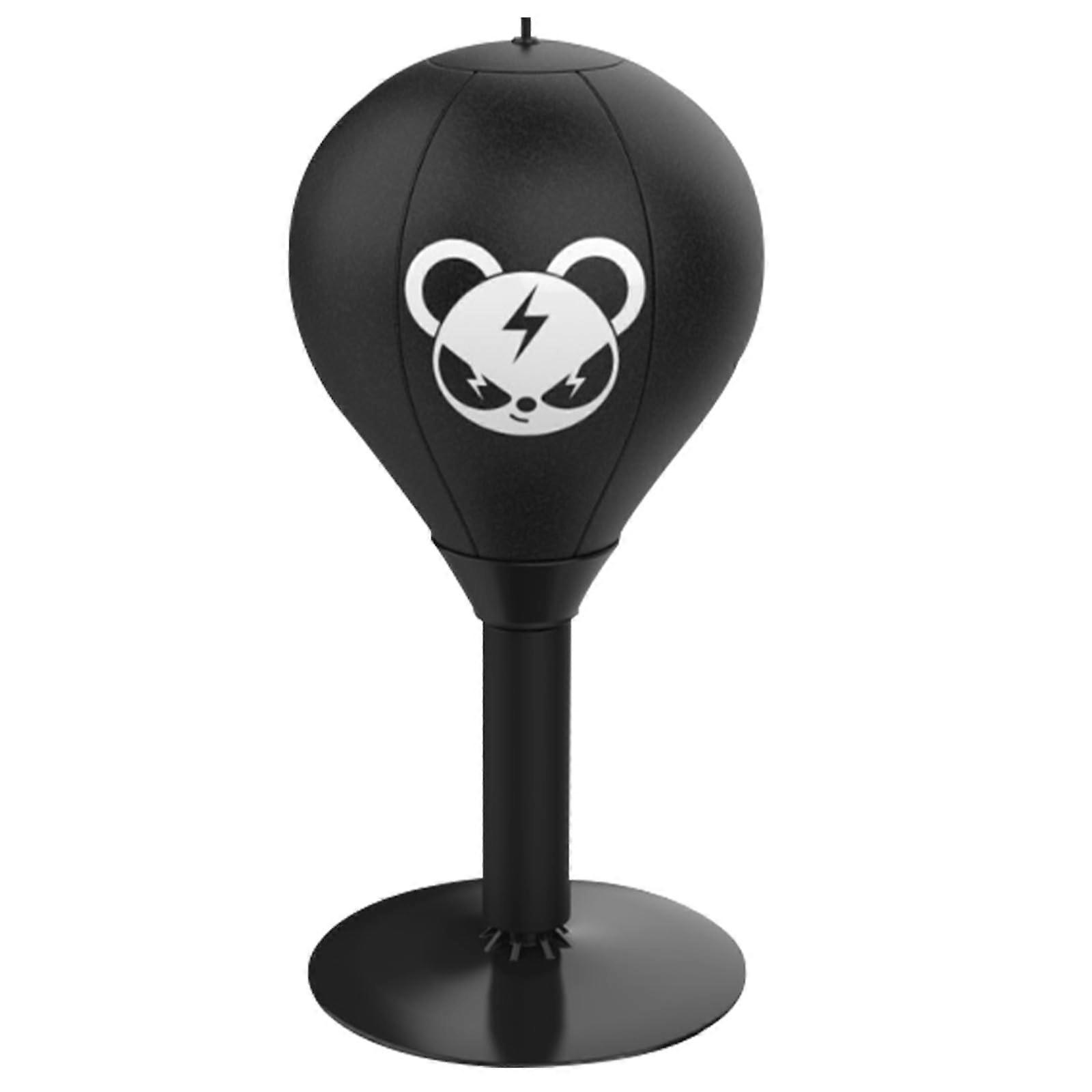 Punching Bag Desktop Speed Bag 15.6x7in, Stress Relief, Suction Cup, Heavy Duty Spring, For Kids And Adults