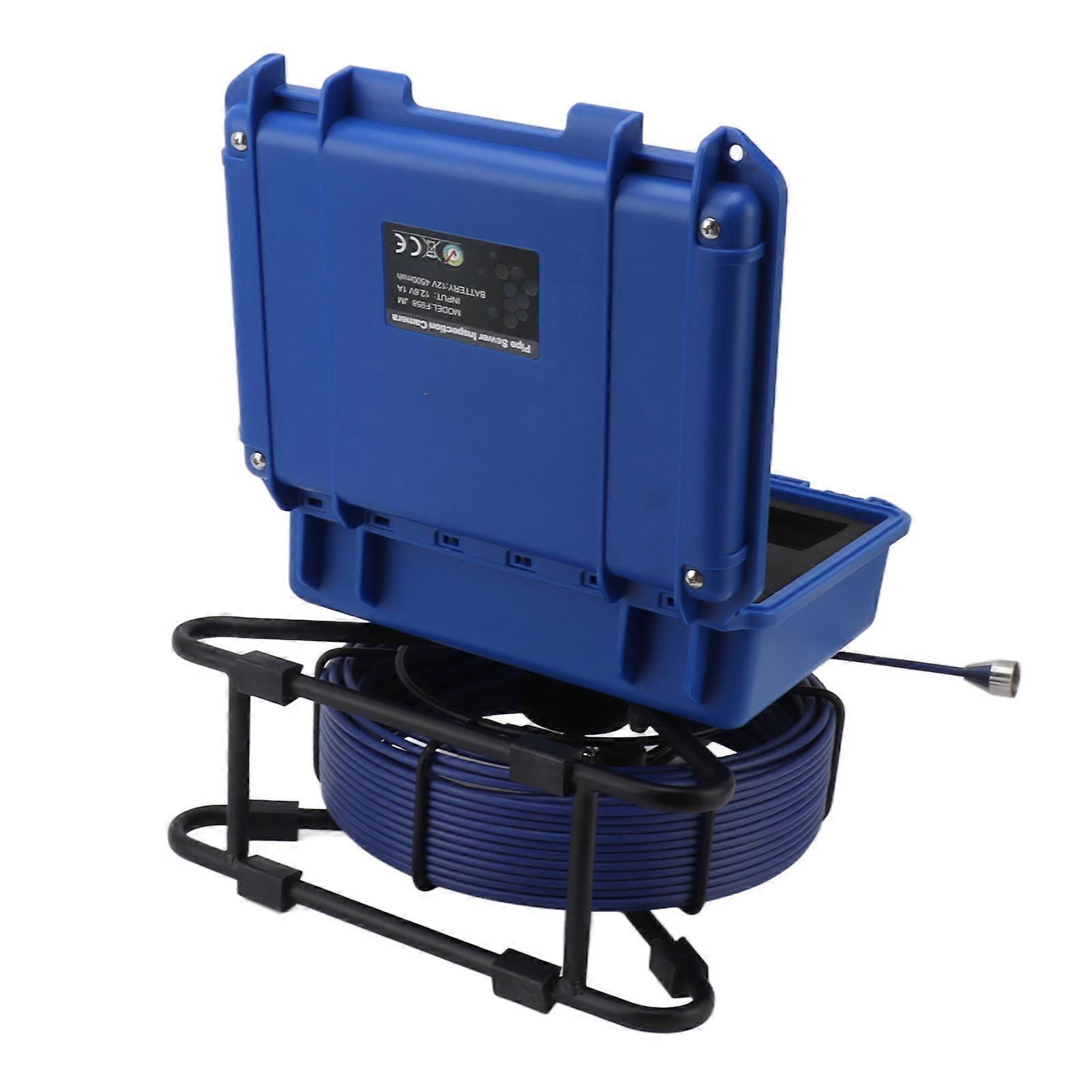 F9588JMBLC23 מצלמת ביוב 30 מטר 1080P AHD 16GB זיכרון תקע בריטניה