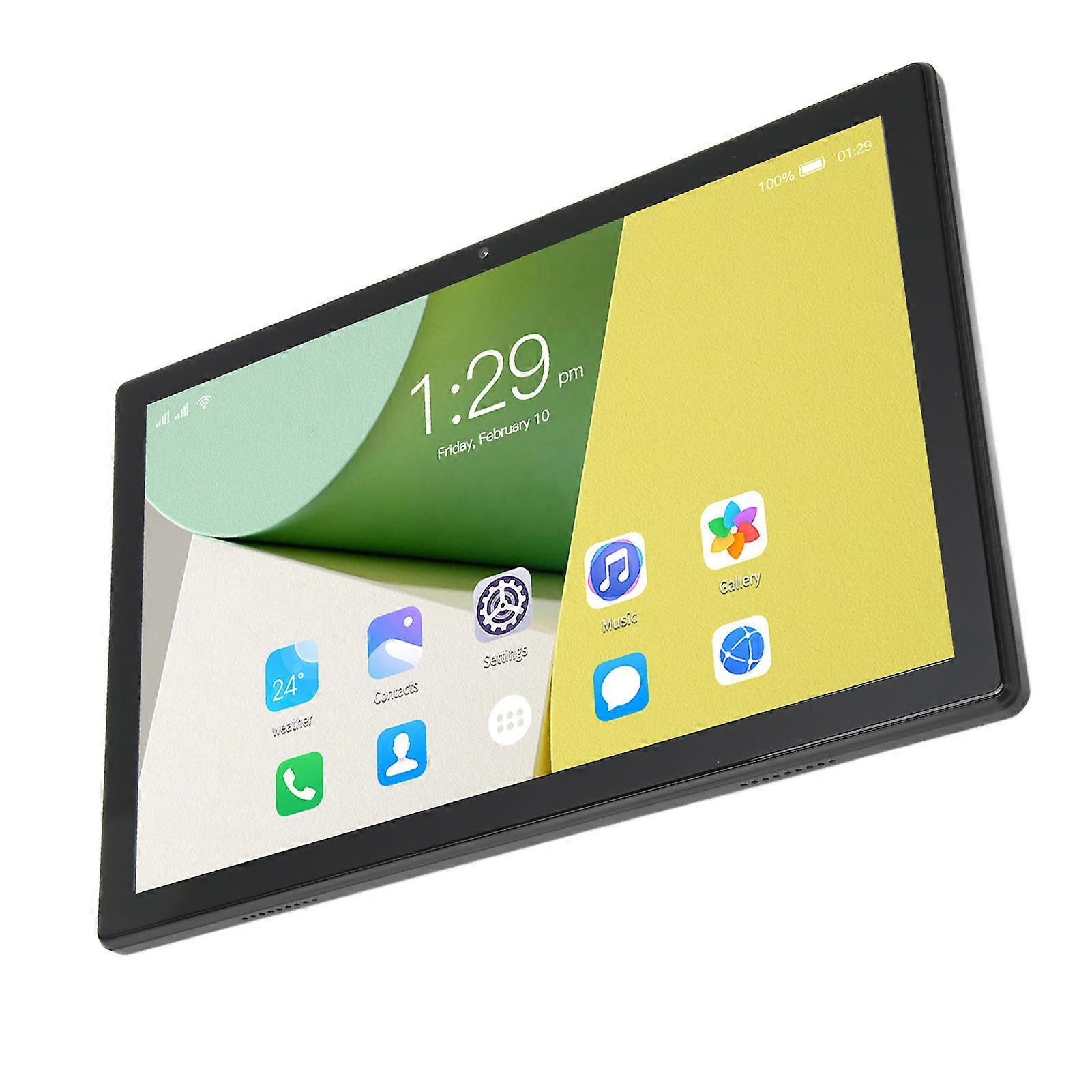 10.1" Android 12 Tablet 8GB RAM 256GB ROM Black EU Plug
