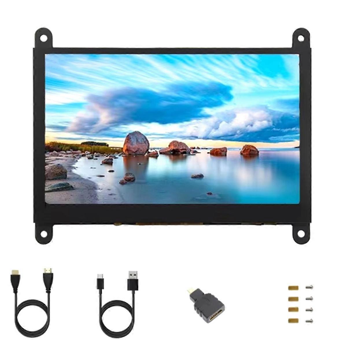 5 Inch IPS Touch Screen LCD Display 5inch 1024x600 OSD -Compatible Mini PC Monitor for 5 3B+ 4B