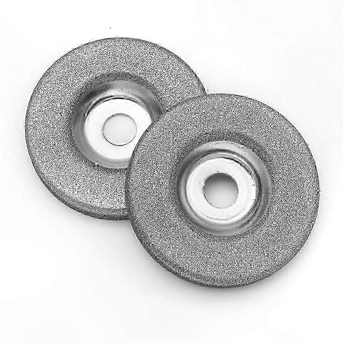 50mm Diamond-Cut Grinding Discs, 2-Pack for Multi-Function Electric Sharpener and Grinder Tools