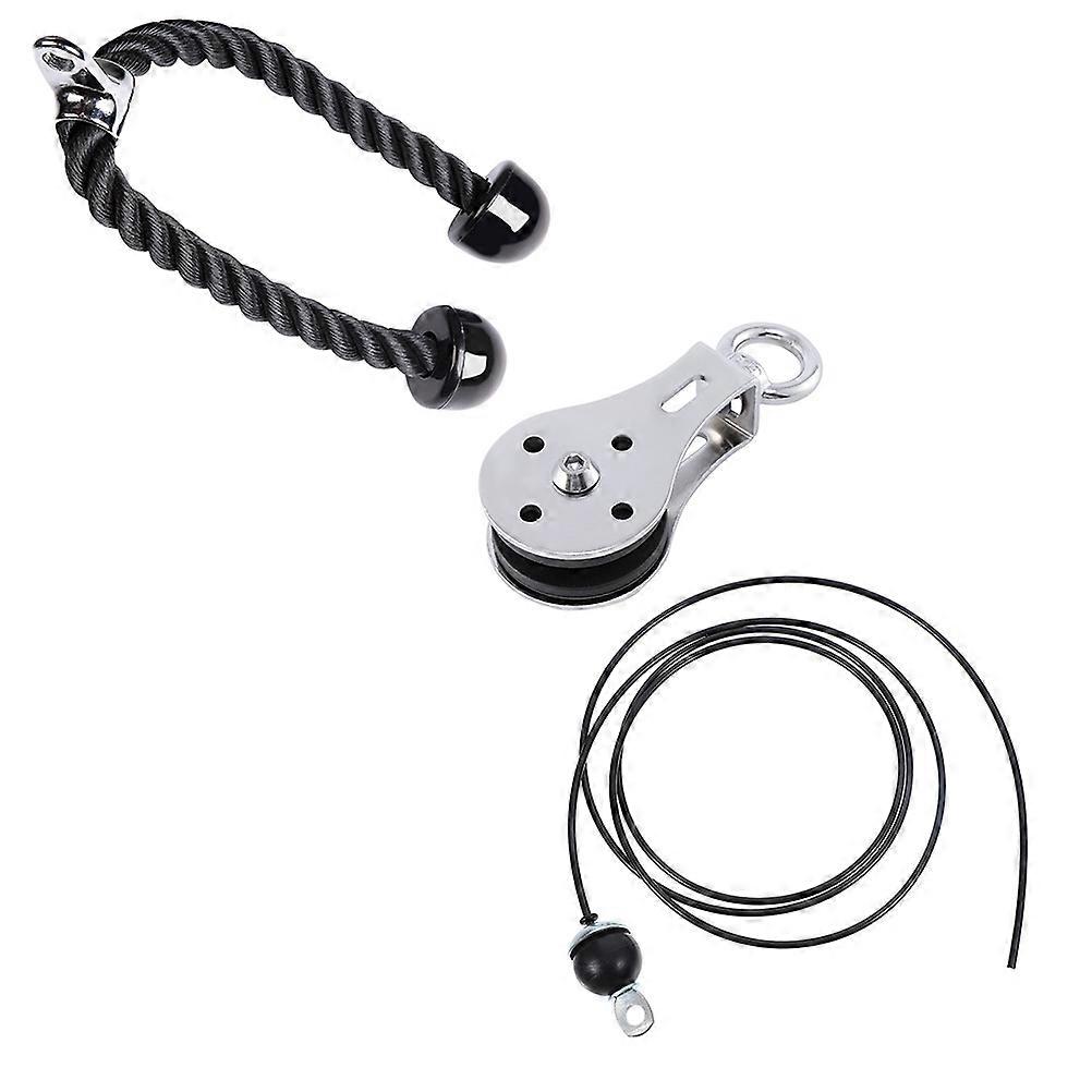 Fitness Cable Crossover Tricep Rope for Gym Training Cable Pulley 1Set