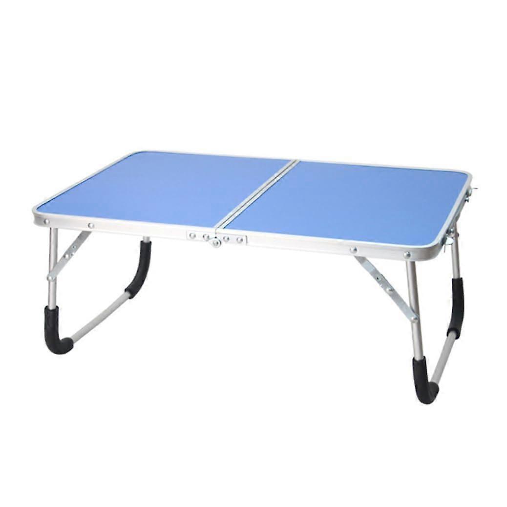 Portable Folding Table Adjustable Garden Picnic Table For Camping Party BBQ Office Royal Blue