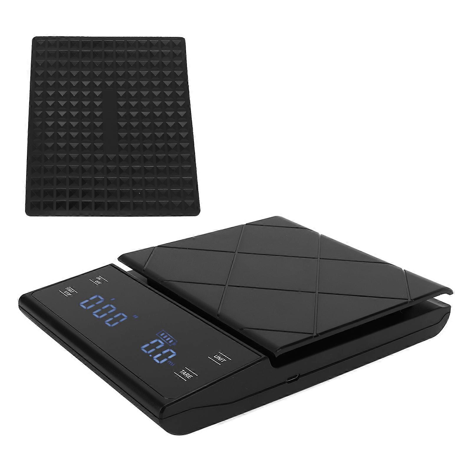 Coffee Scale Timer 3000g Capacity LED Touch Screen ABS Durable