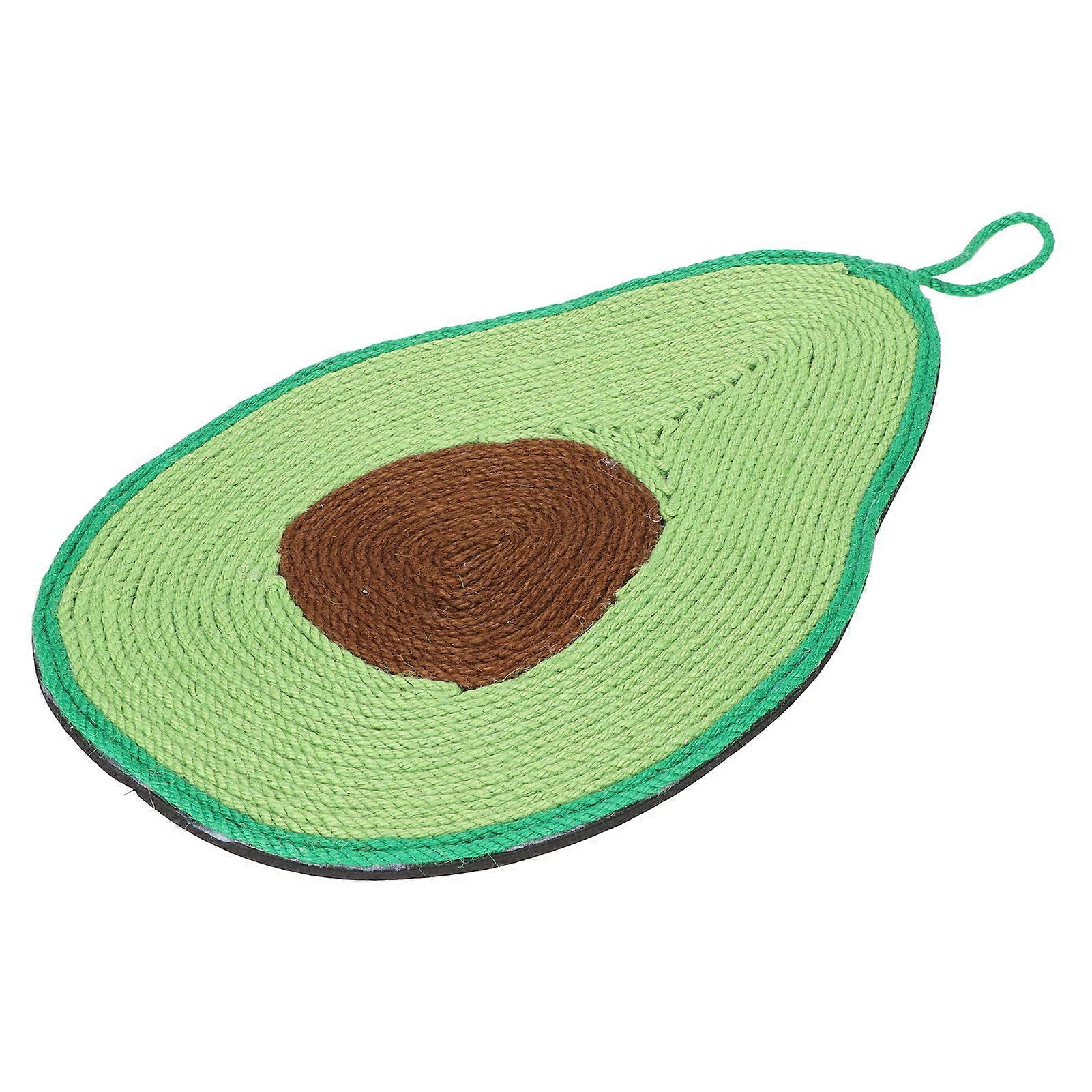 Cat Scratch Pad 28x43cm Avocado Shape Sisal EVA Mat