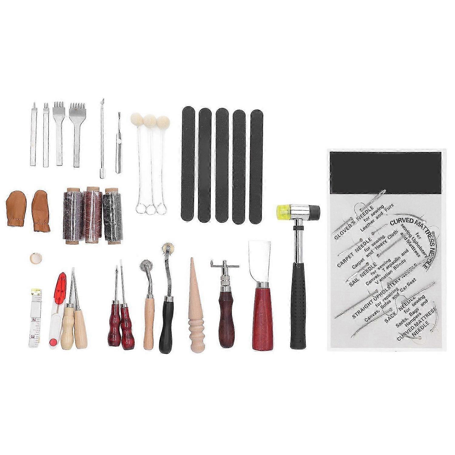 2025 Latest Model Leather Working Tools Handcraft Leather Sewing Kit DIY