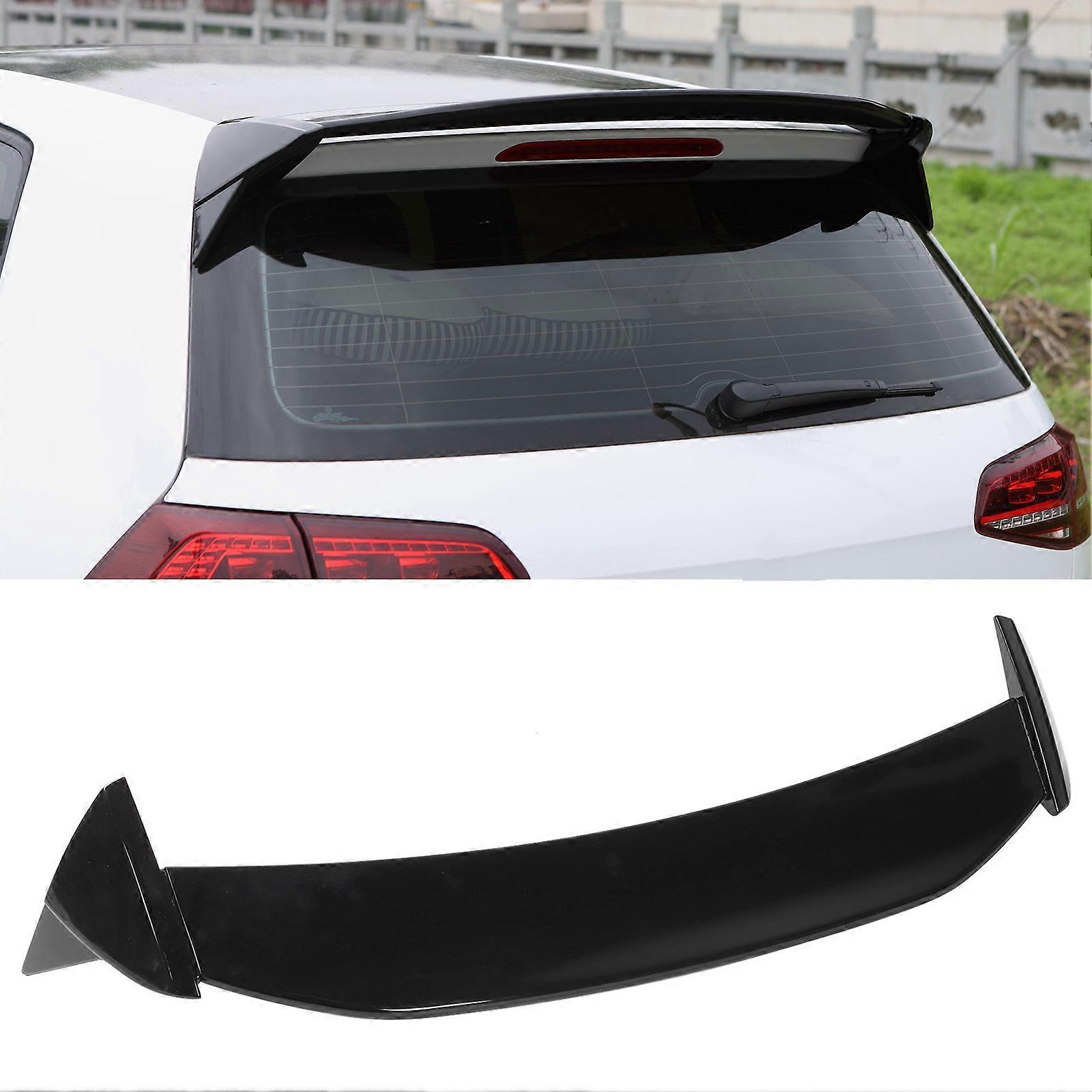 Gloss Black for Aspec Style Rear Roof Spoiler Wing Fit for MK6 Standard 2009‑2013