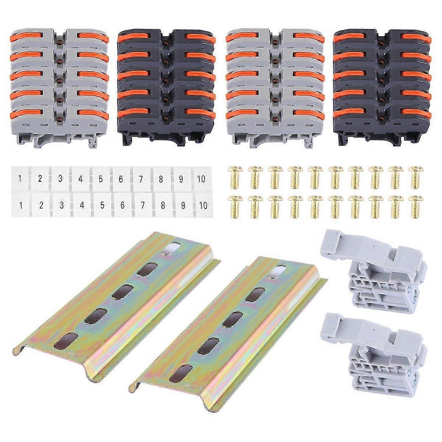 DIN Rail Terminal Blocks Kit, with Universal Compact Connectors