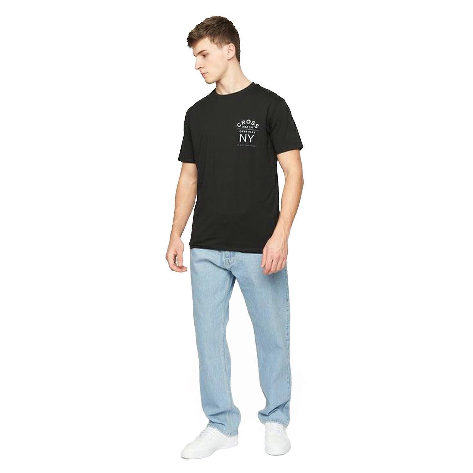 Crosshatch Tillman Baggy Jeans Light Wash