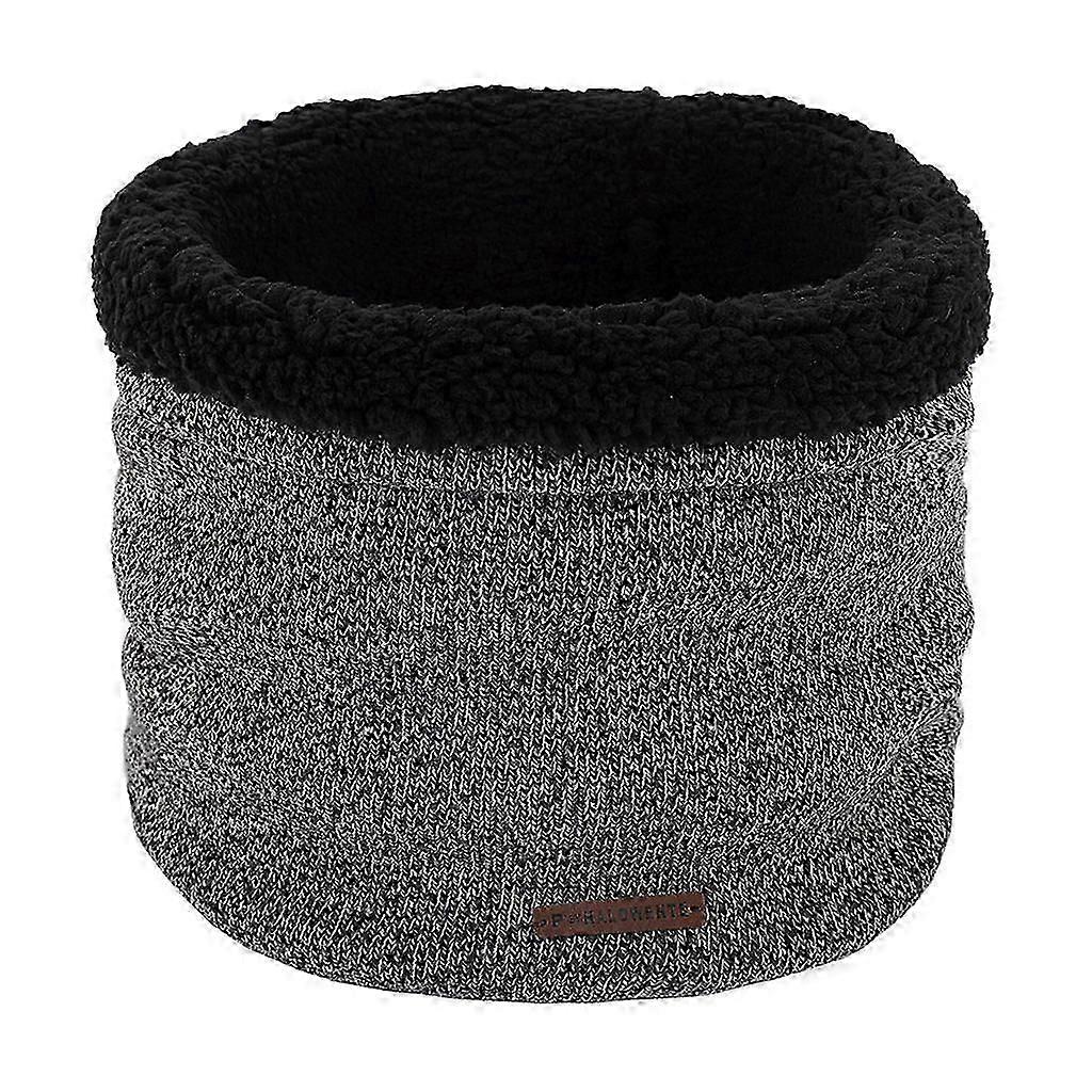 Men Winter Knitted Neck Warmer Gaiter Thick Plush Lined Windproof Circle Scarf