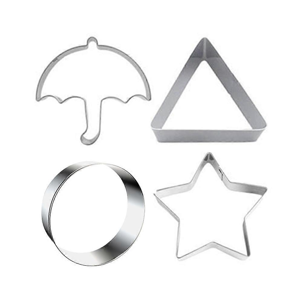 Stainless Steel Cookie Cutter Baking Molds for Kitchen Use 4Pcs Set
