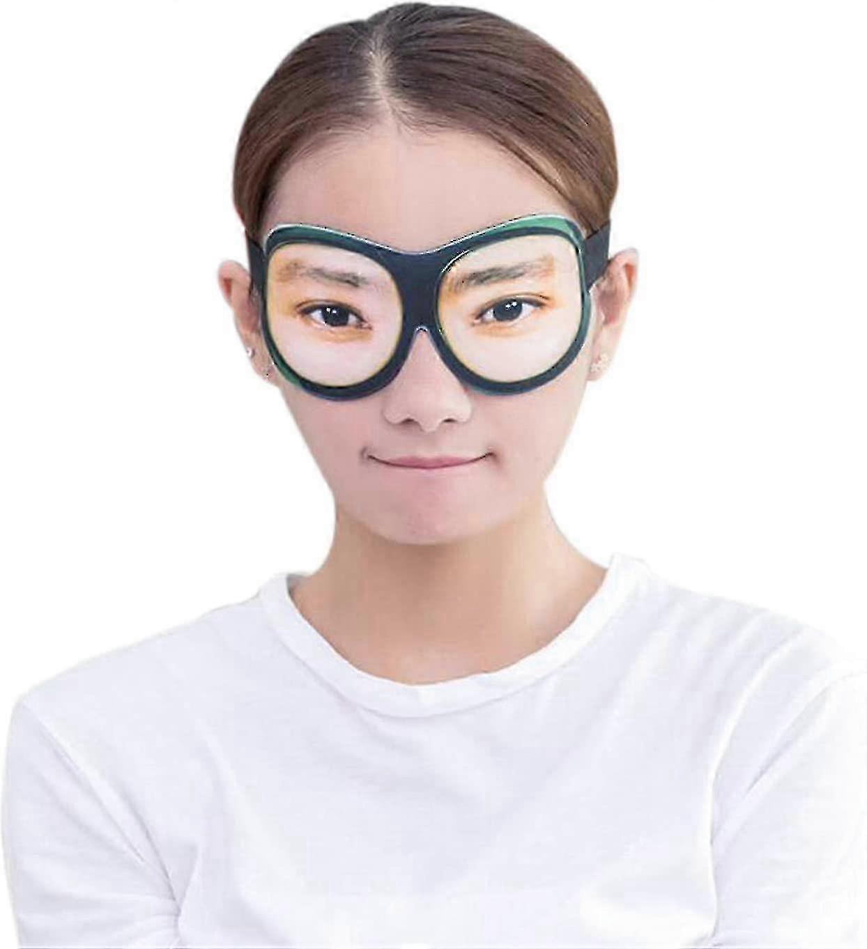 3d Funny Eyeshade Soft Sleep Eye Mask With Adjustable Head Strap (men"s)