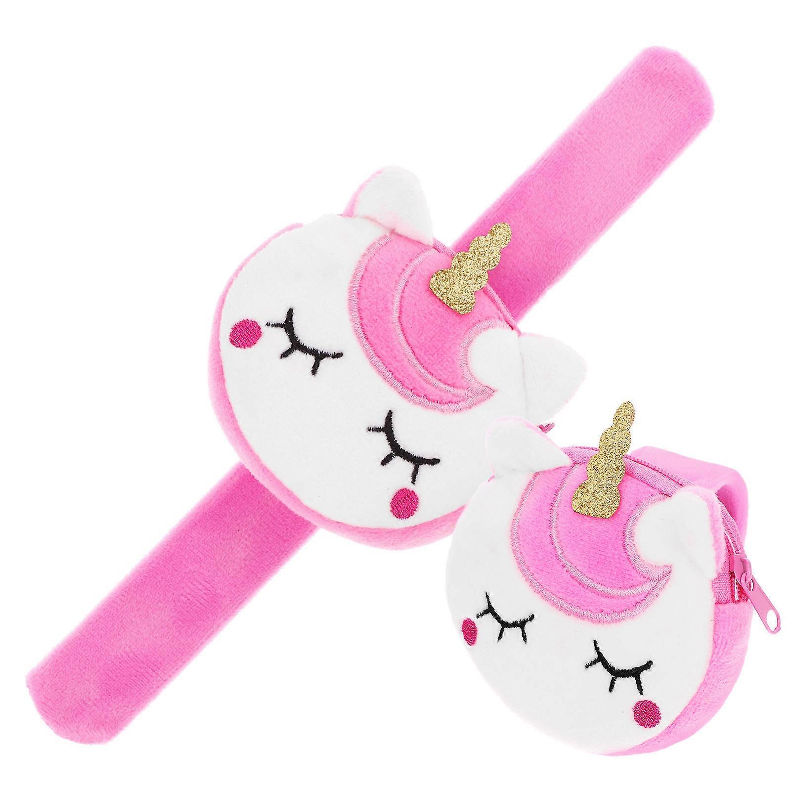 Unicorn Slap Bracelets Snap Bracelet for Sports 2Pcs Versatile Purse