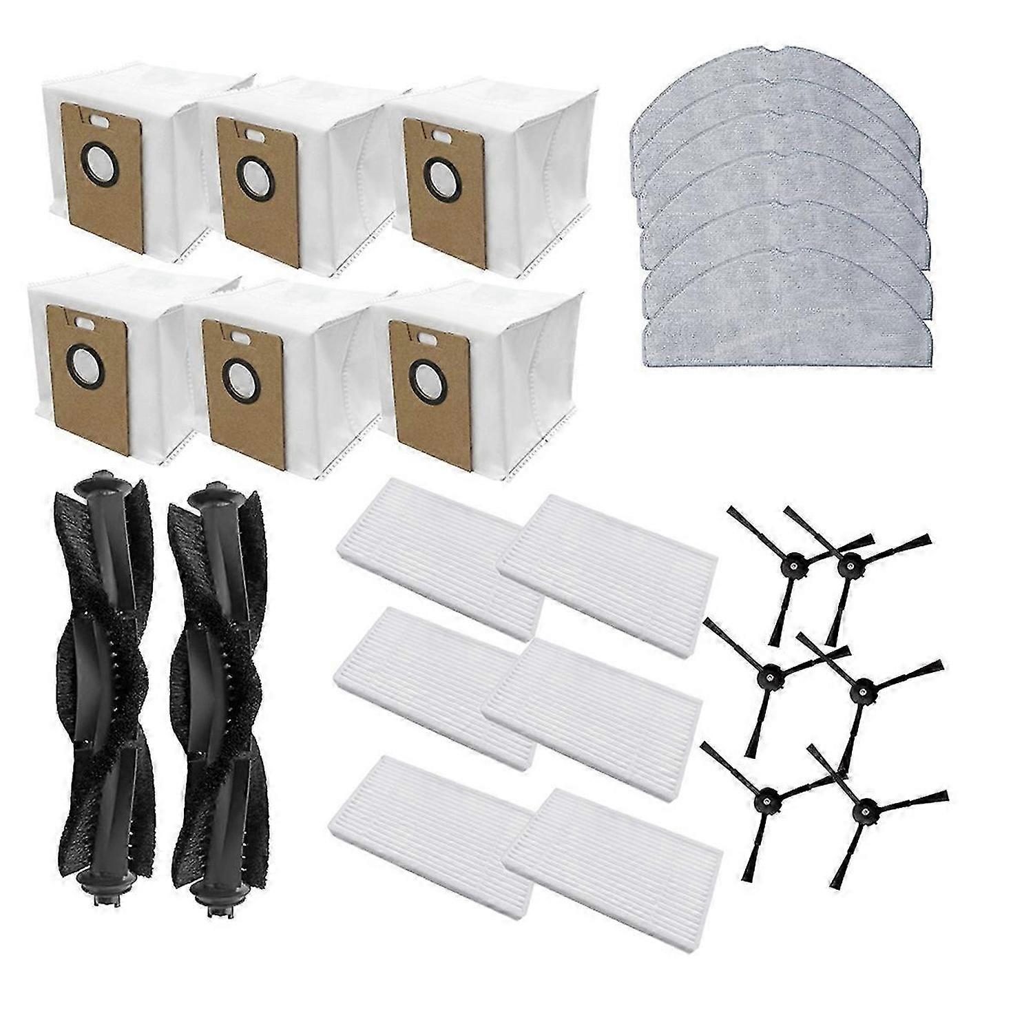 For RV20 Max Plus Robot Vacuum Main Side Brush Mop Filter Dust Bags
