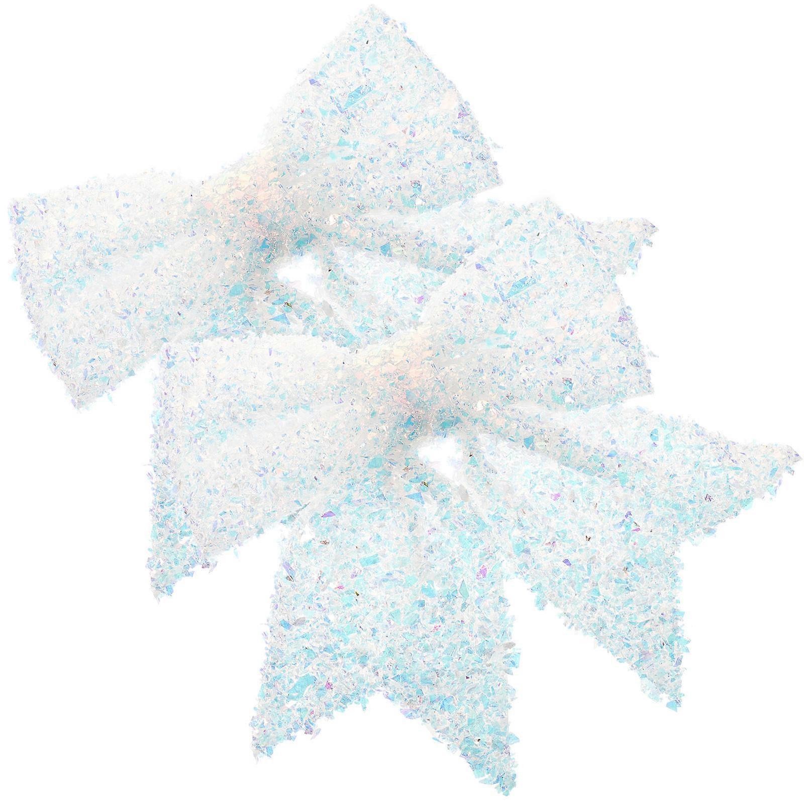 Bowknot Decor for Pet House Multi Material Suitable for Christmas with 2Pcs