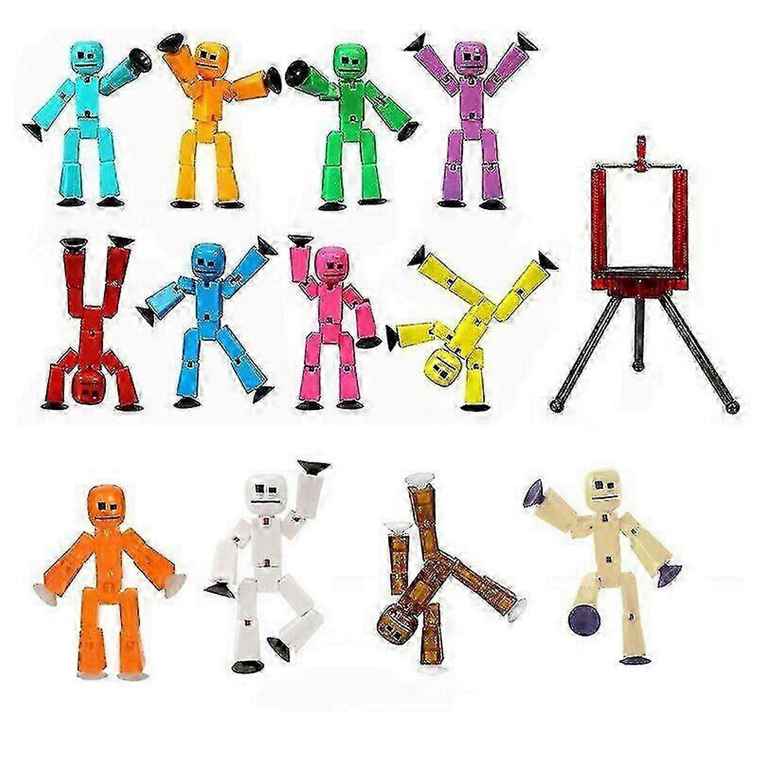 Random Color Stikbot Action Figures Toys Funny Animation Dolls with G-SYKJ
