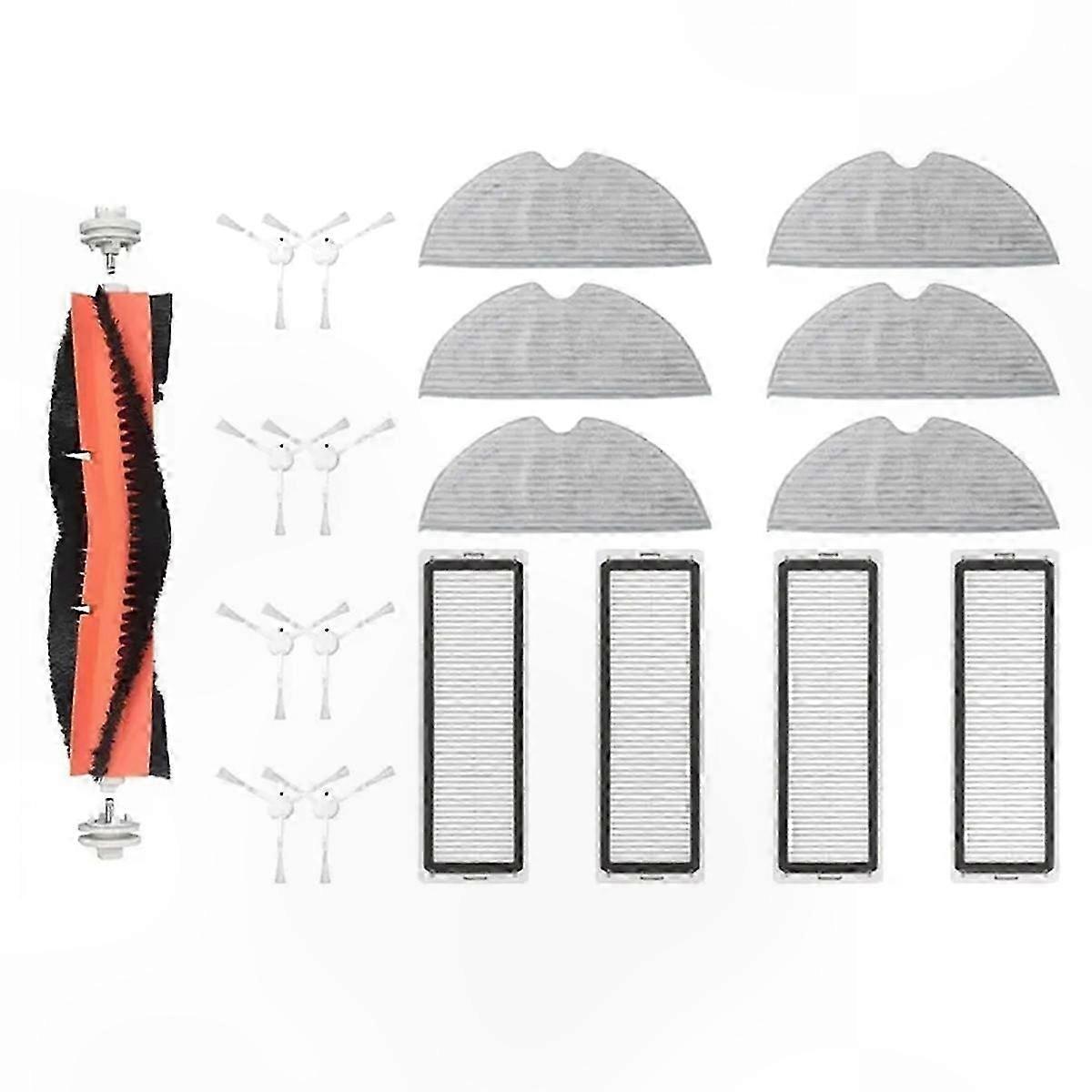 Vacuum Mop Replacement Parts: Brush, Filter, and Cleaning Cloth Set