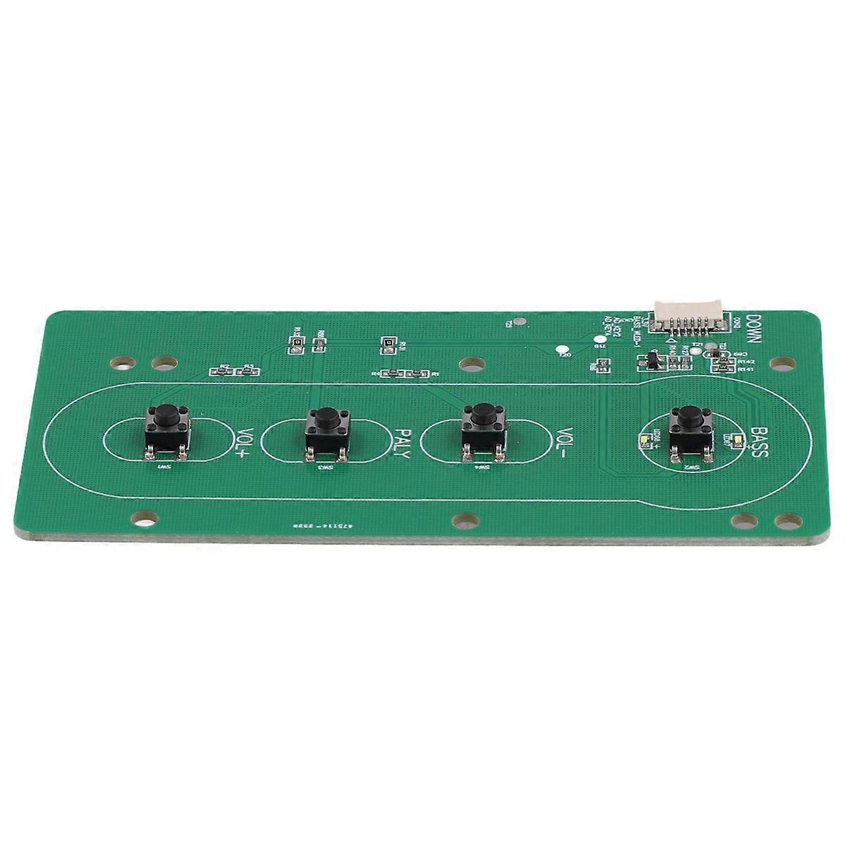 1pcs Key Switch Button Board Power Light Play Keyboard for Partybox100 Party Box 100 Connector