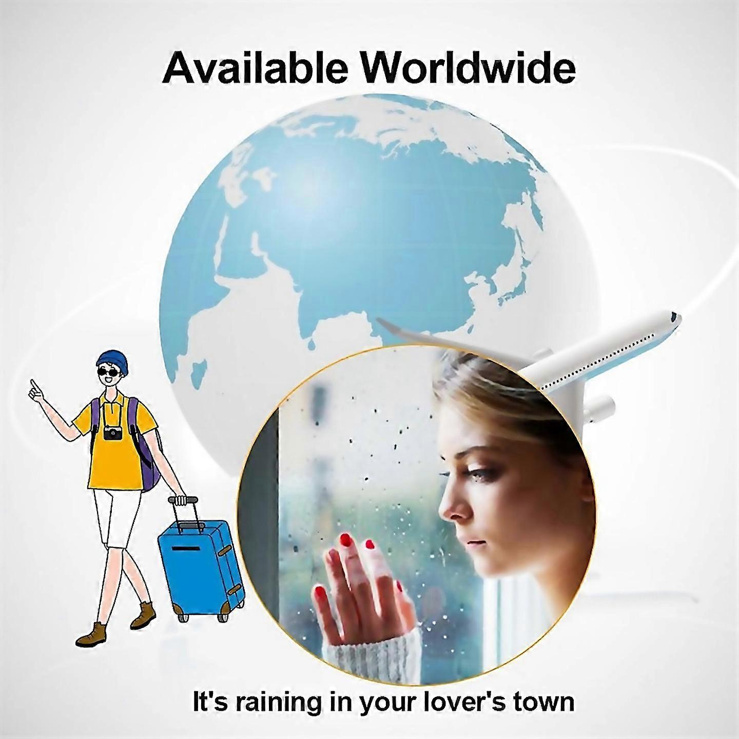 For Wifi Weather Station Clock Diy Cute Gif Animations Desktop Decor