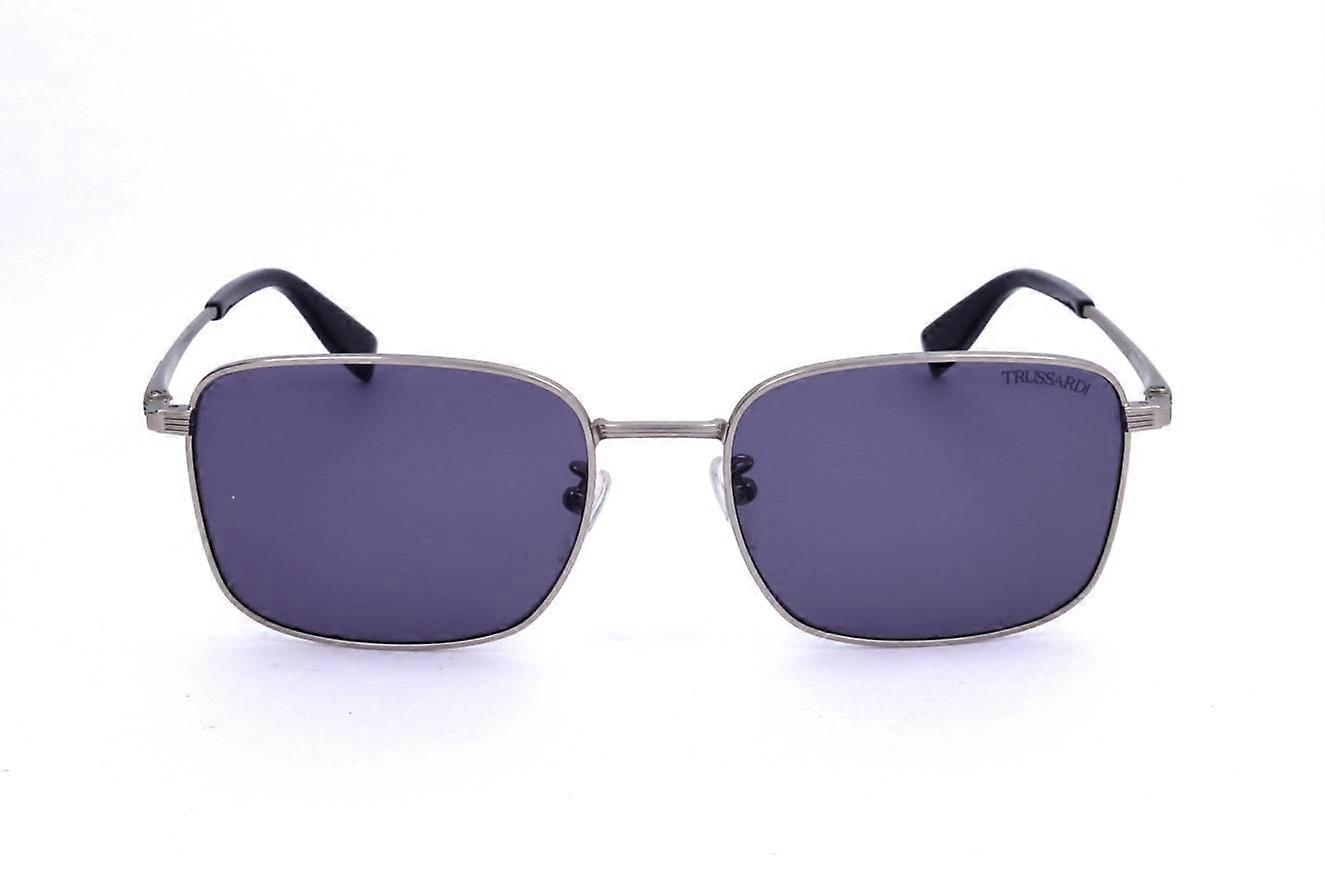 Sunglasses Trussardi STR436 0581 MATT PALLADIUM 56/19/145 MAN
