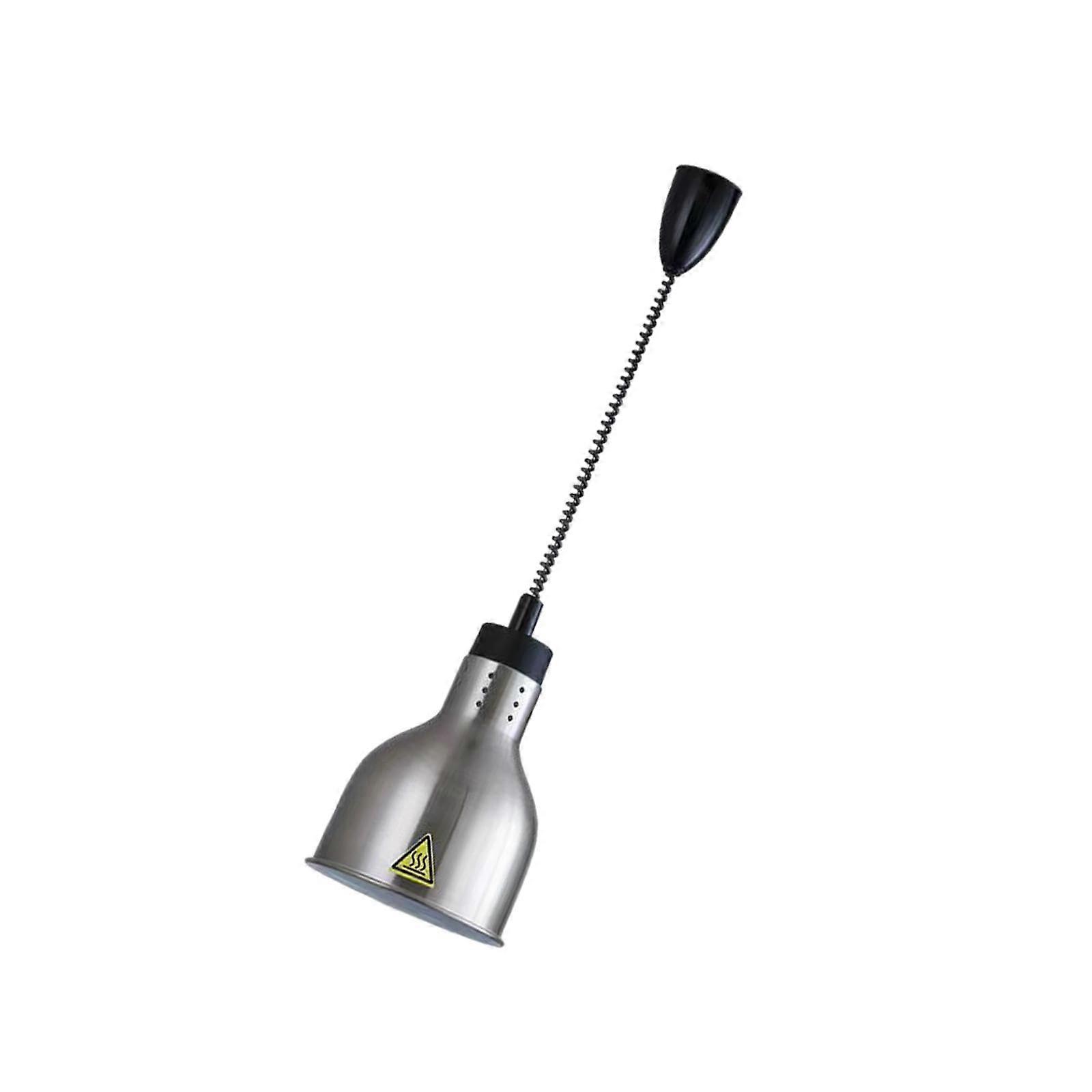 Food Heat Lamp E27 Hanging Retractable Heat Lamp for Fried Chicken and Fries, Adjustable Height