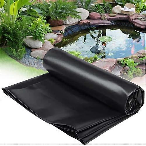 Pond Liner Flexible 0.12mm Black 5x6m 6x9m 7x8m 8x10m 1x6m For Koi Ponds Garden Pools Water Features Durable Membrane