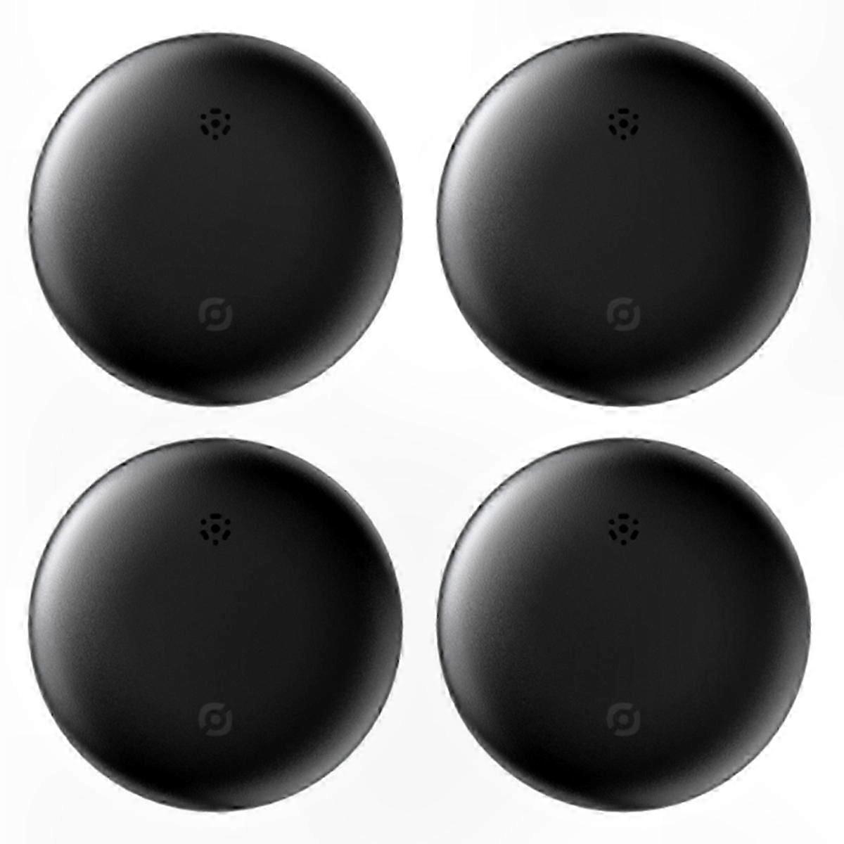 4 Pack GPS Tracker Key Locator for iOS Devices, Black